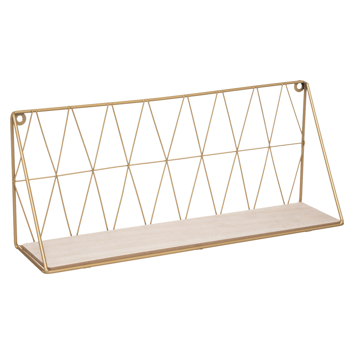 Wall shelf metal wired "Anna" Black, 48x20 cm