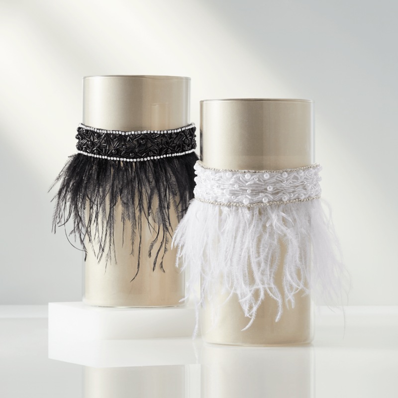 Feather and Bead Necklace - MIDNIGHT VELVET CATALOG
