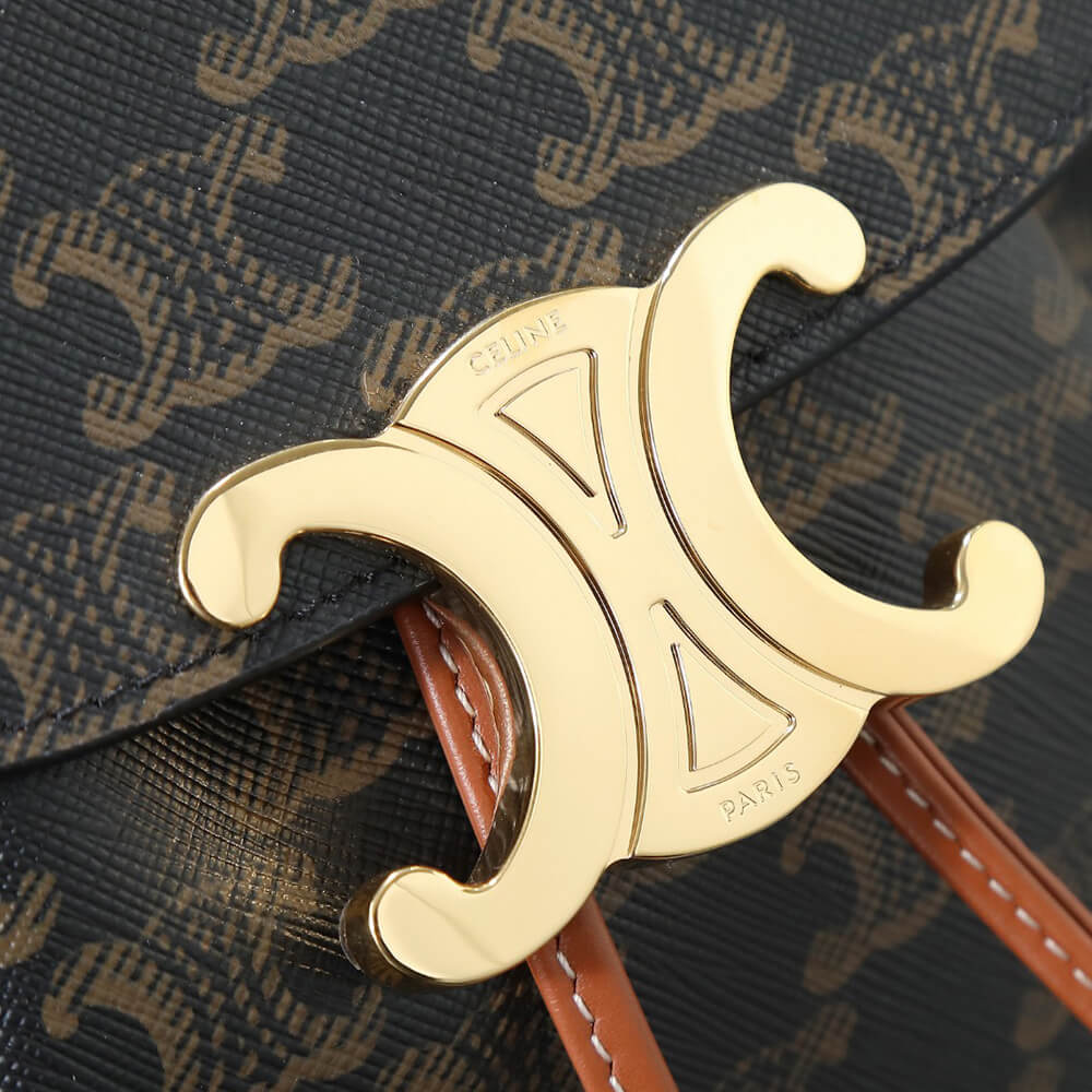 BACKPACK CELINE BONNIE IN Triomphe Canvas and calfskin(HIGH-END GRADE)1:1High-quality replica