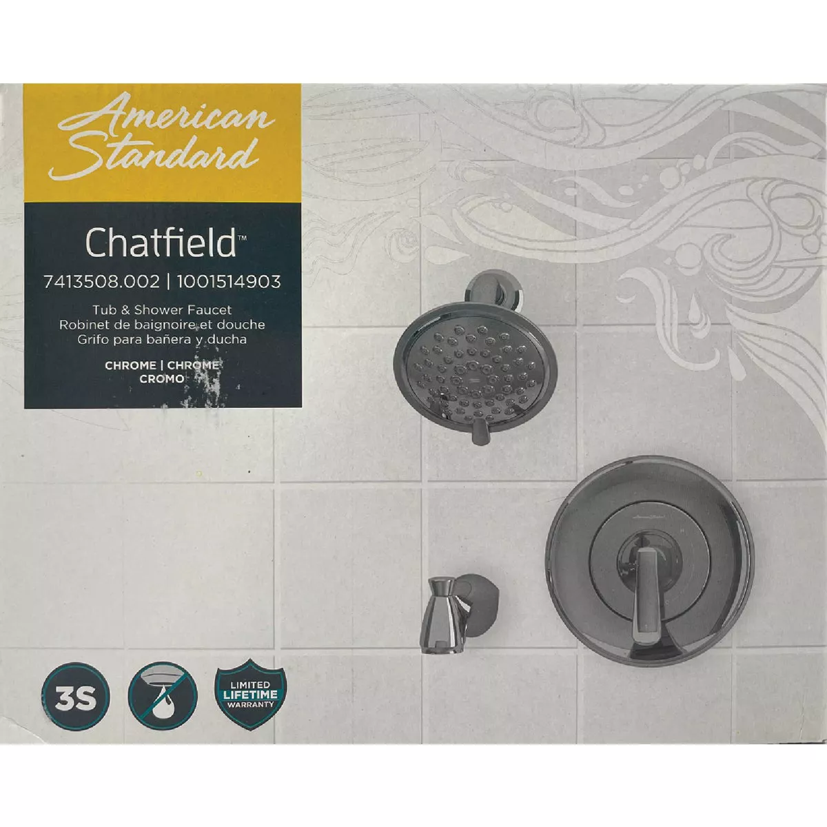 American Standard Chatfield Chrome Single-Handle Lever Tub & Shower Faucet