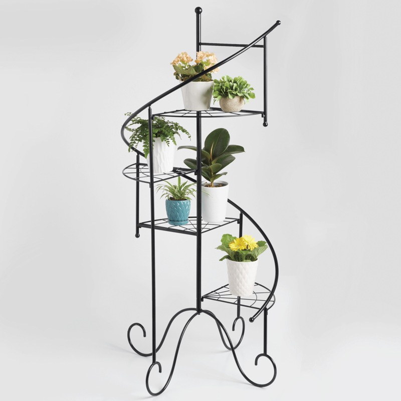 Spiral Plant Stand - MIDNIGHT VELVET CATALOG