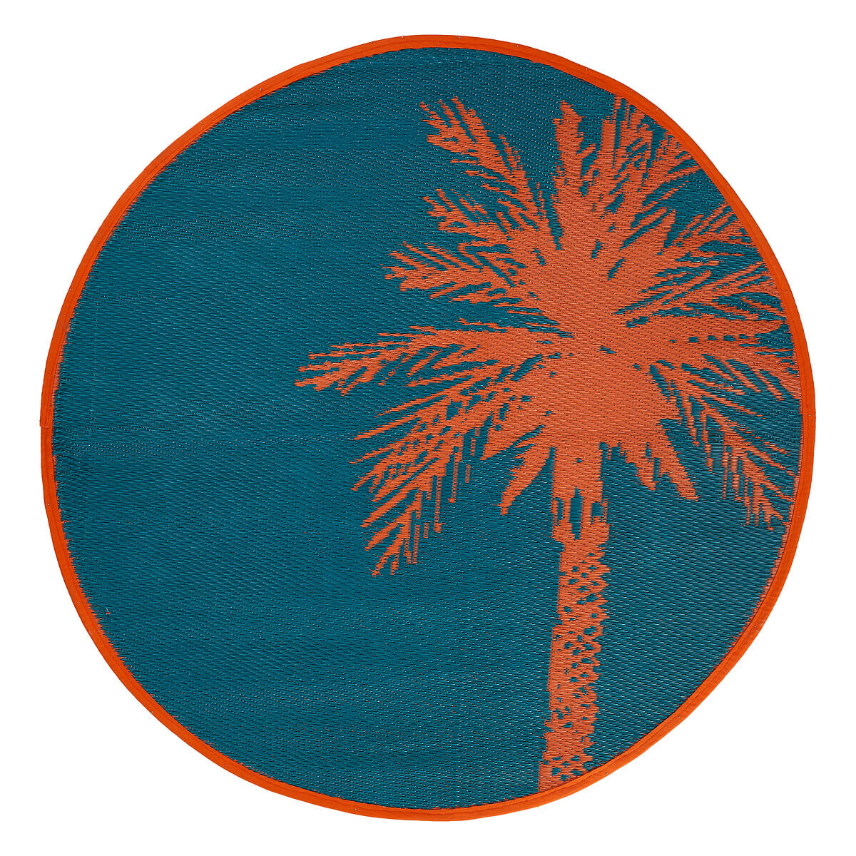 Outdoor rug "Yucatan" Duck Blue, D.120 cm