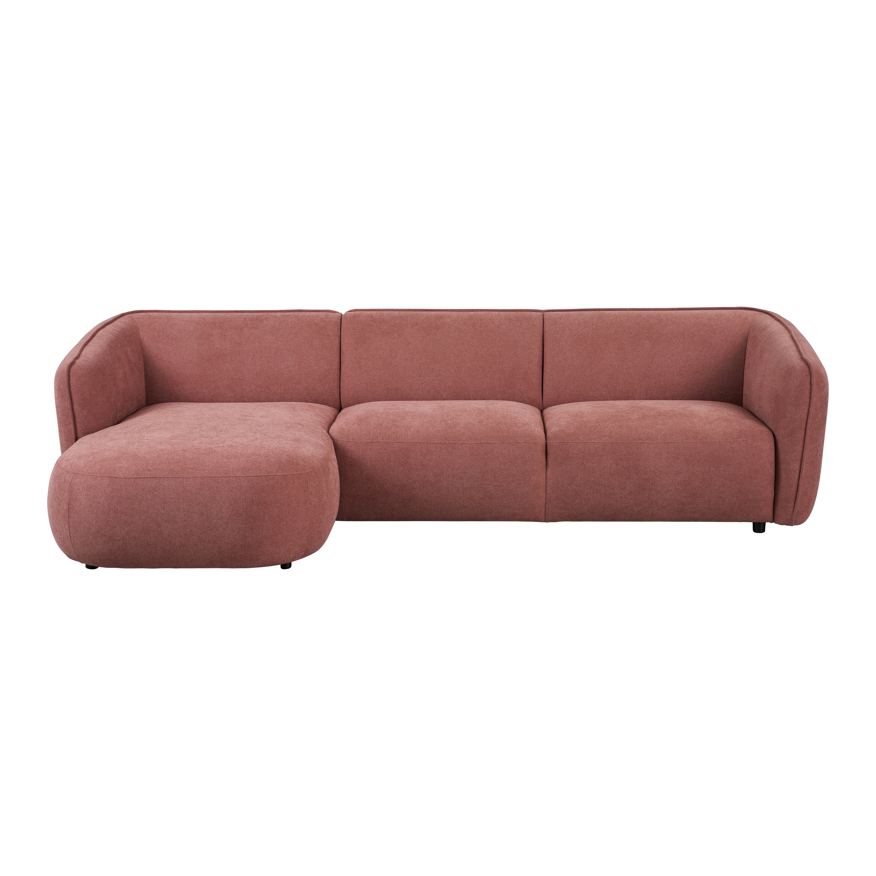 Blokker Soft Hoekbank met Chaise Longue Links - Micro Chenille - Oud R