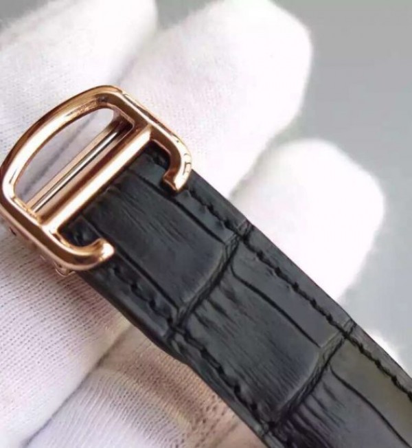 Replica Cartier Ballon Bleu Skeleton Tourbillon RG Black Dial - Top club