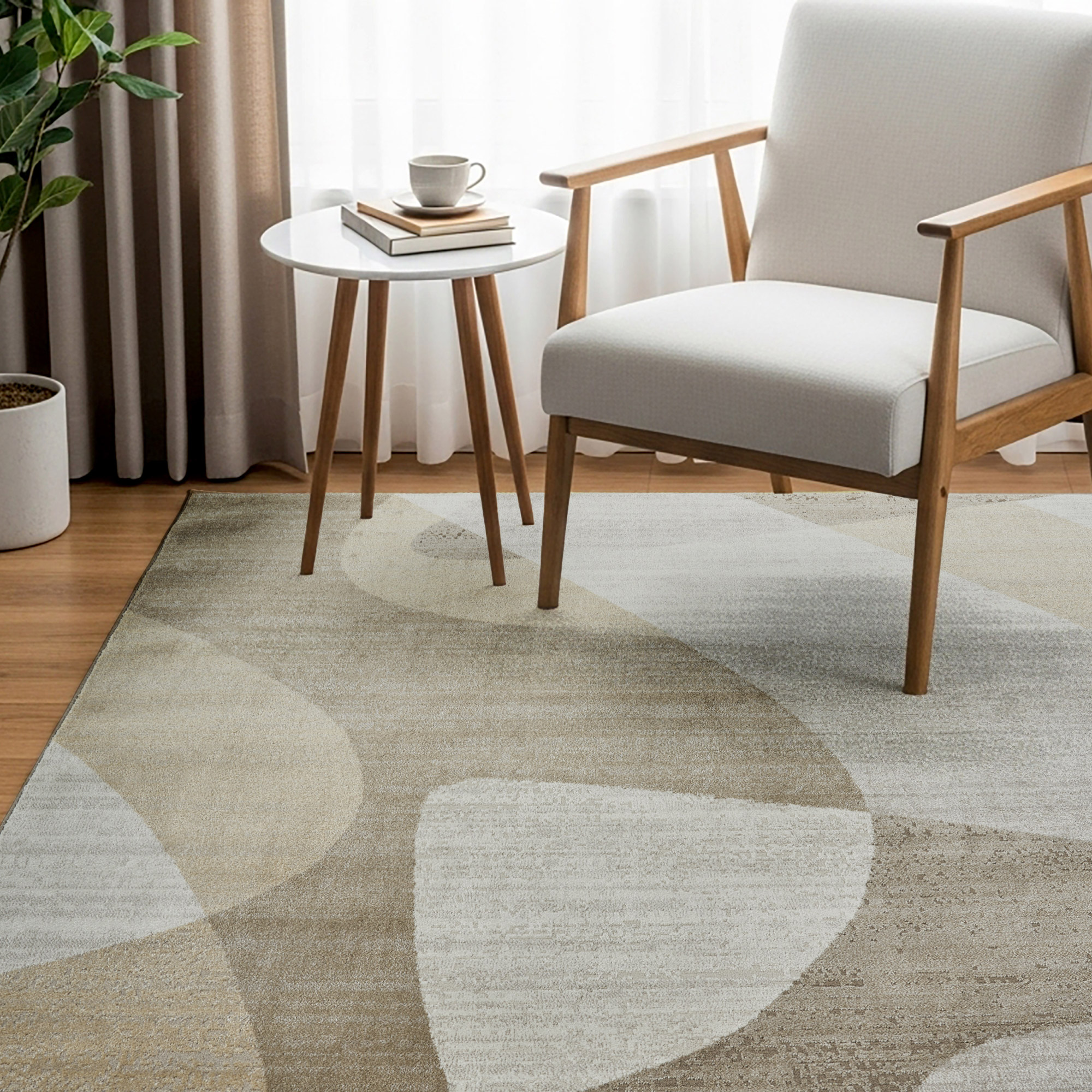 Eden Area Rug, Alma Beige, 5’3” x 7’