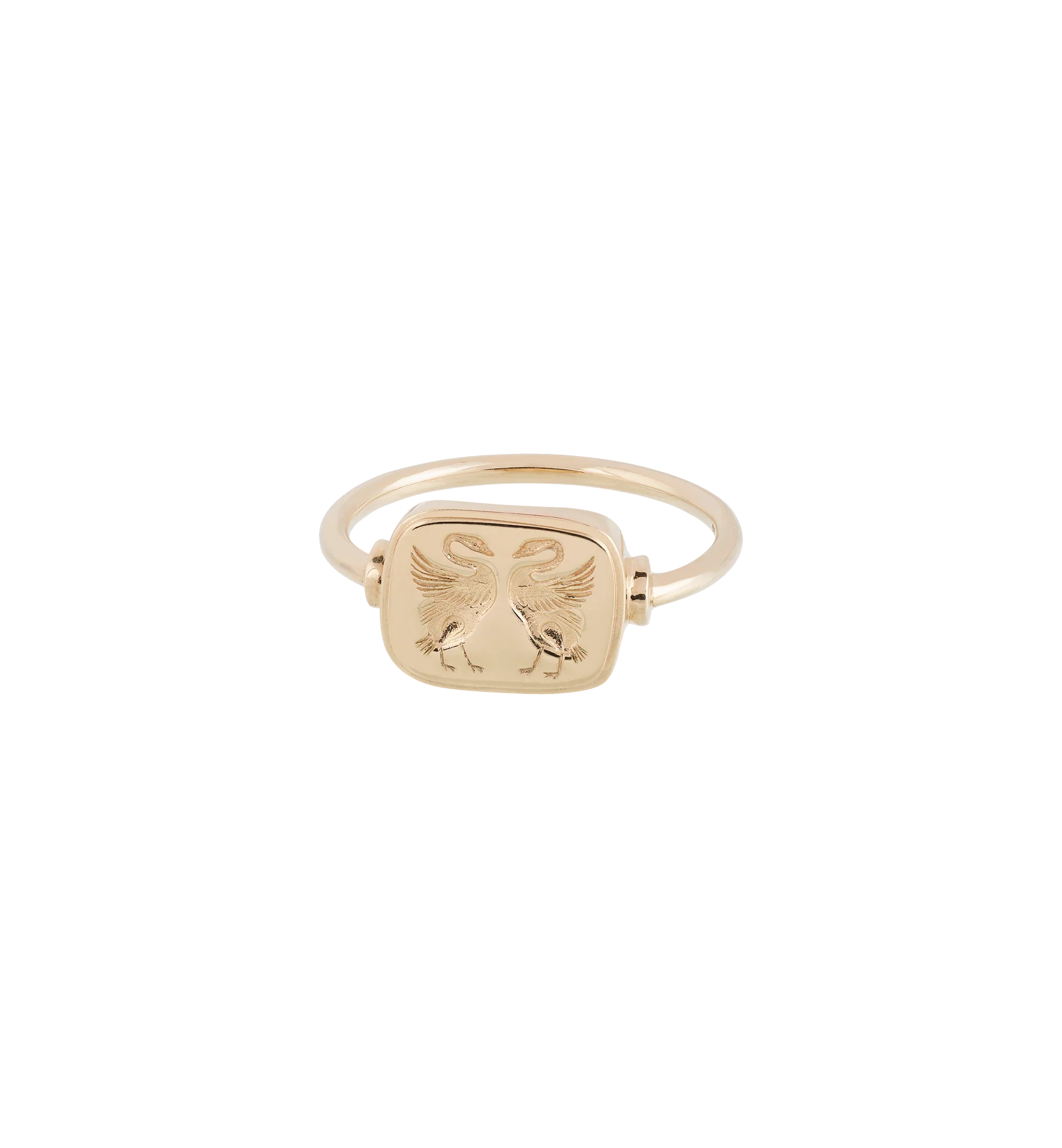 Lovebirds Ring 14K