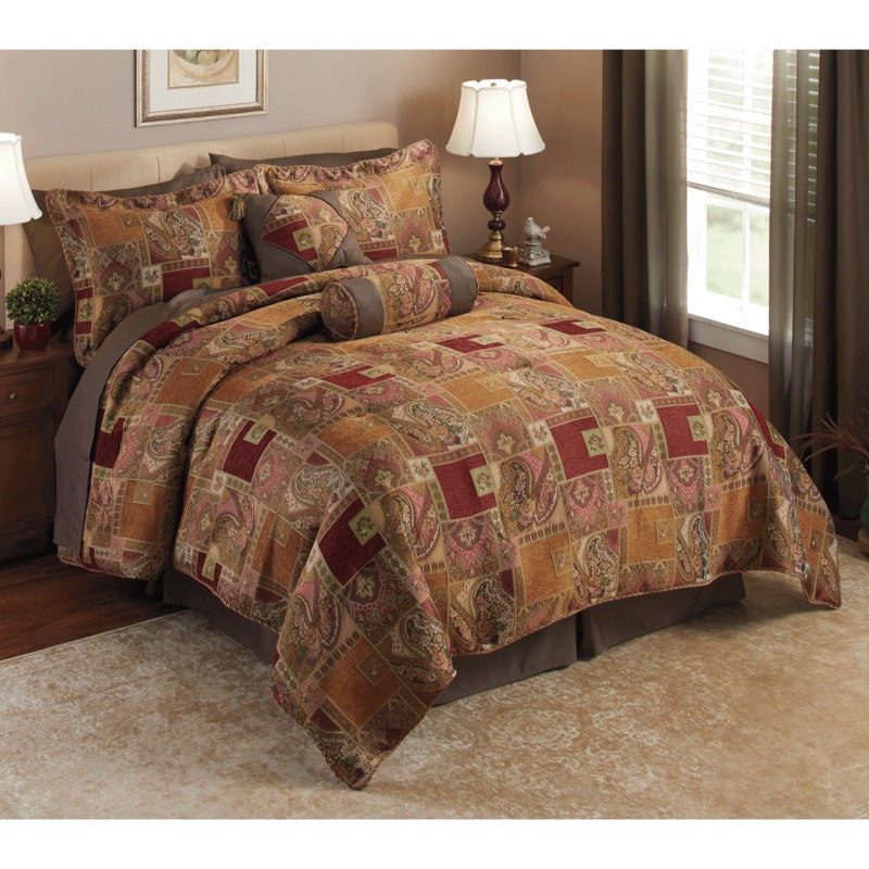 Angelina 10-Piece Comforter Set and Window Treatments - MIDNIGHT VELVET CATALOG