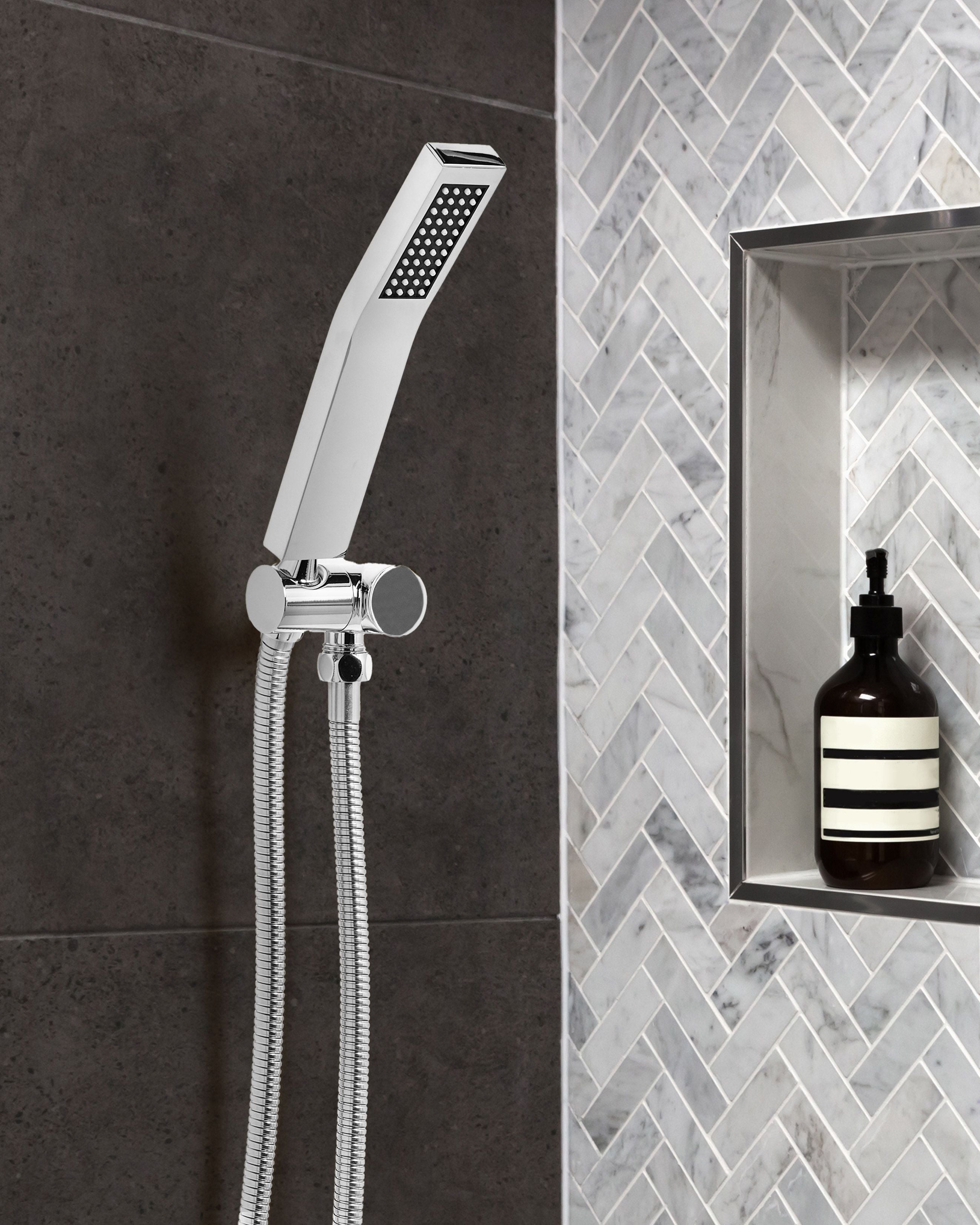 Shower Head AMBORO Brass Silver
