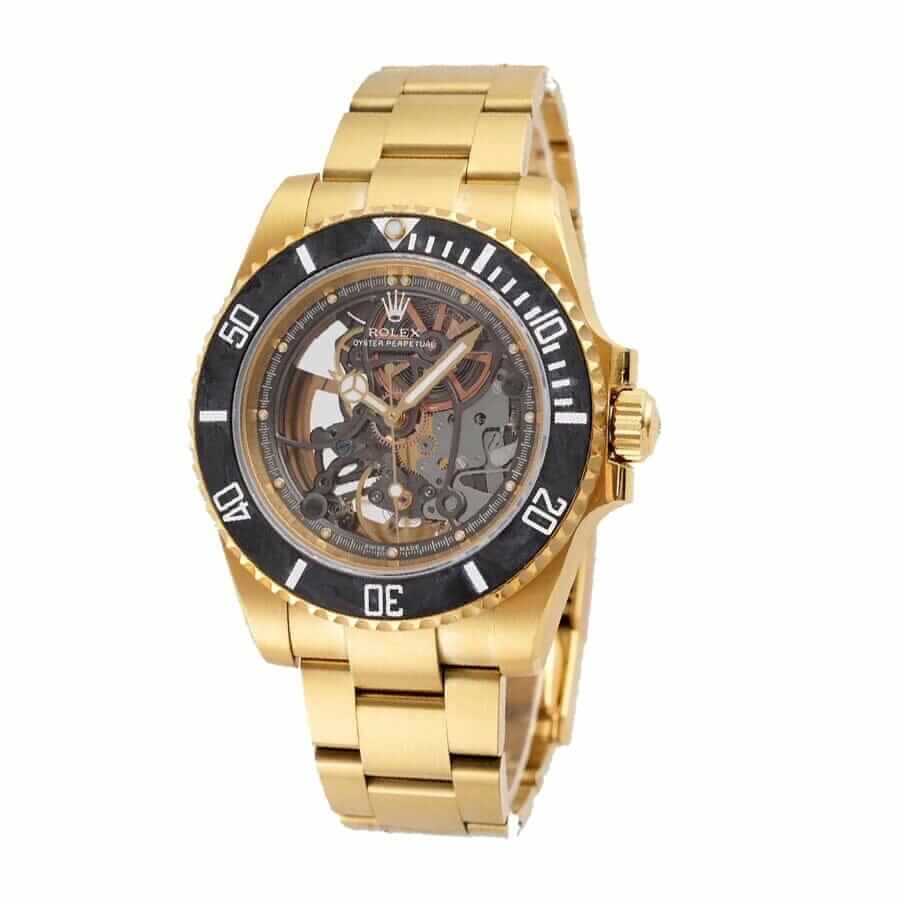 Rolex Oyster Skeleton Gold 114200 Replica - Elite Watch Atelier