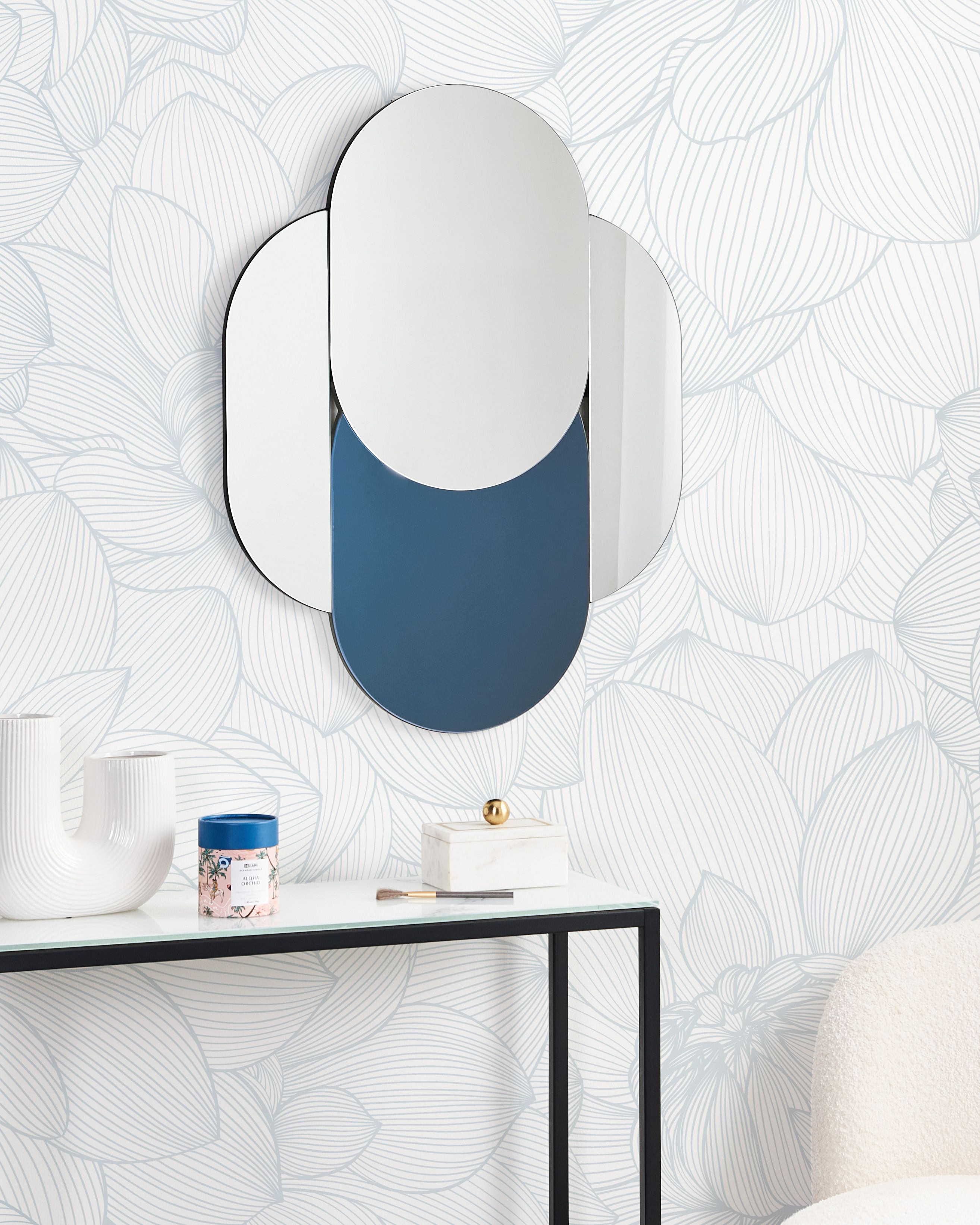 Wall Mirror CHAILLON 60 cm 80 cm Blue