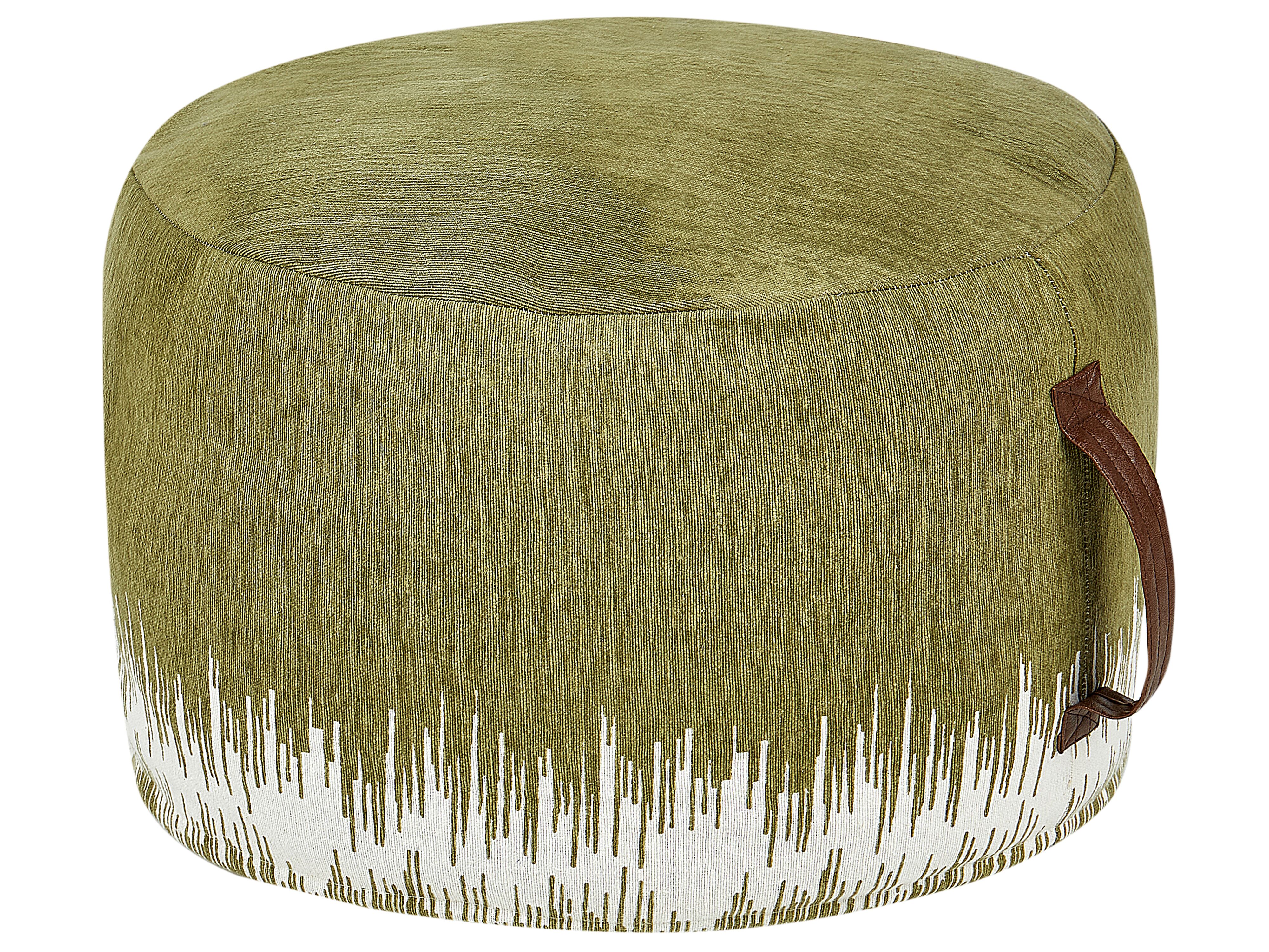 Pouffe KAWAI Cotton Olive Green