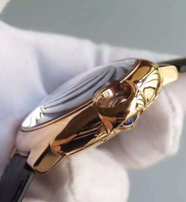 Replica Cartier Ballon Bleu Skeleton Tourbillon RG Black Dial - Top club