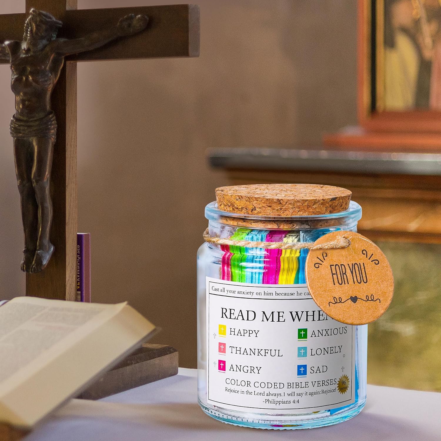 Read Me When Bible Verses Jar for Daily Encouragement