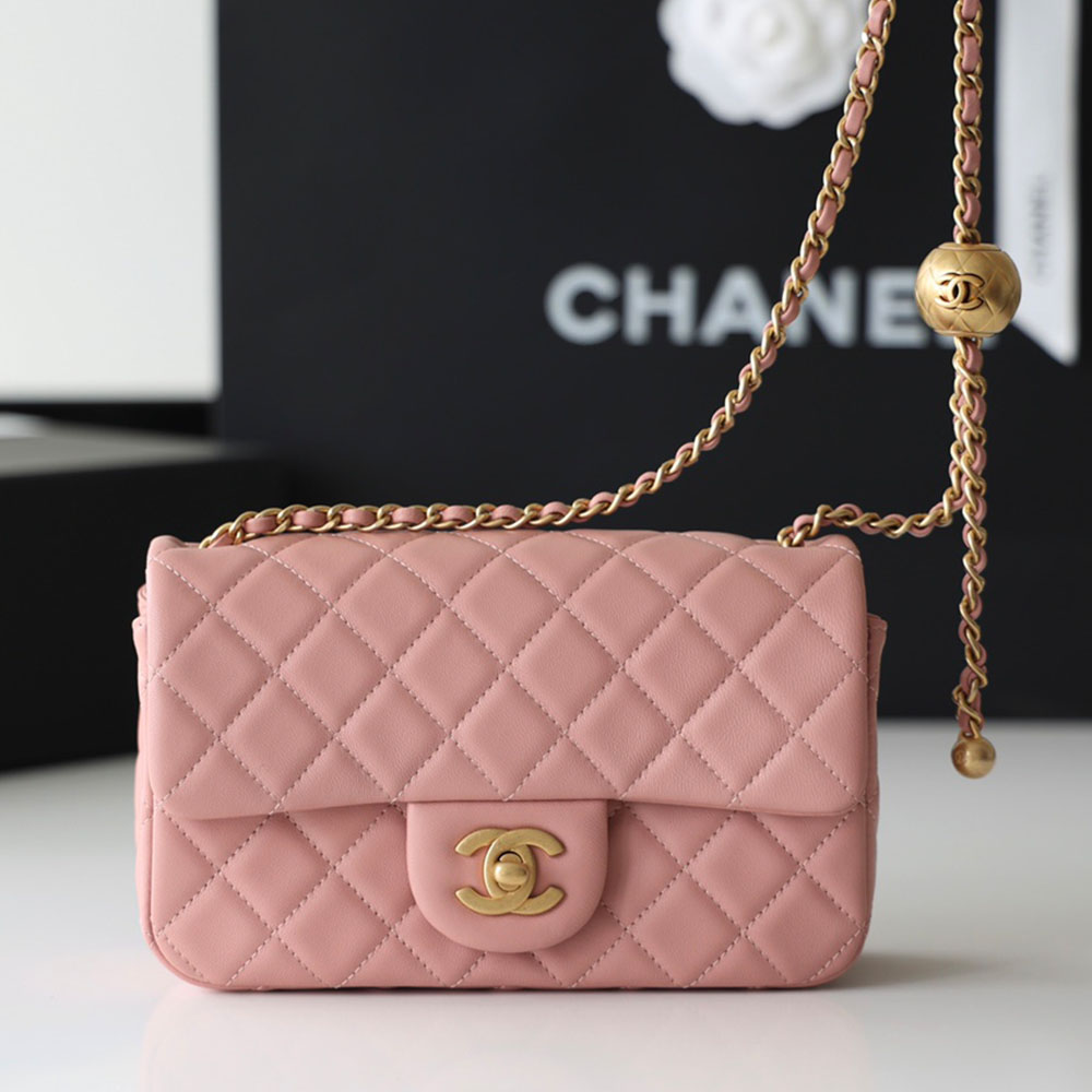 Chanel CF Calfskin Golden Ball 20CM（Replica）1:1High-quality replica