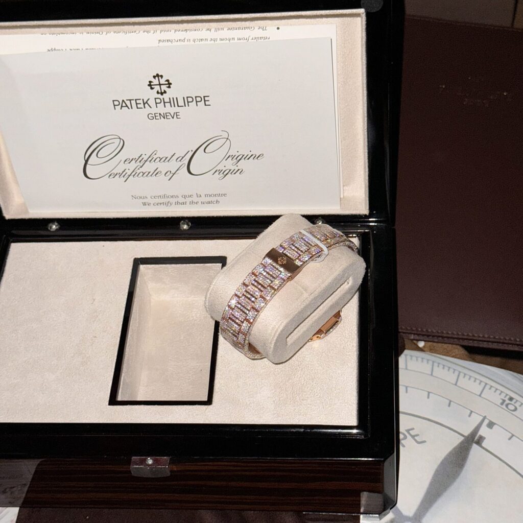 Patek Philippe Best Replica Watch Nautilus 5719 Gold Wrapped   Moissanite Diamonds Custom 40mm - Top club