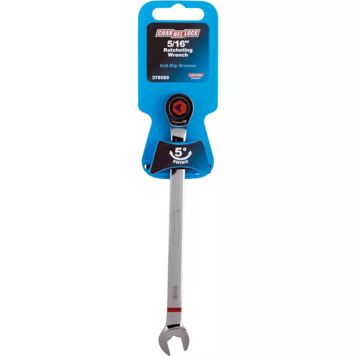 Channellock Standard 5/16 In. 12-Point Ratcheting Combination Wrench