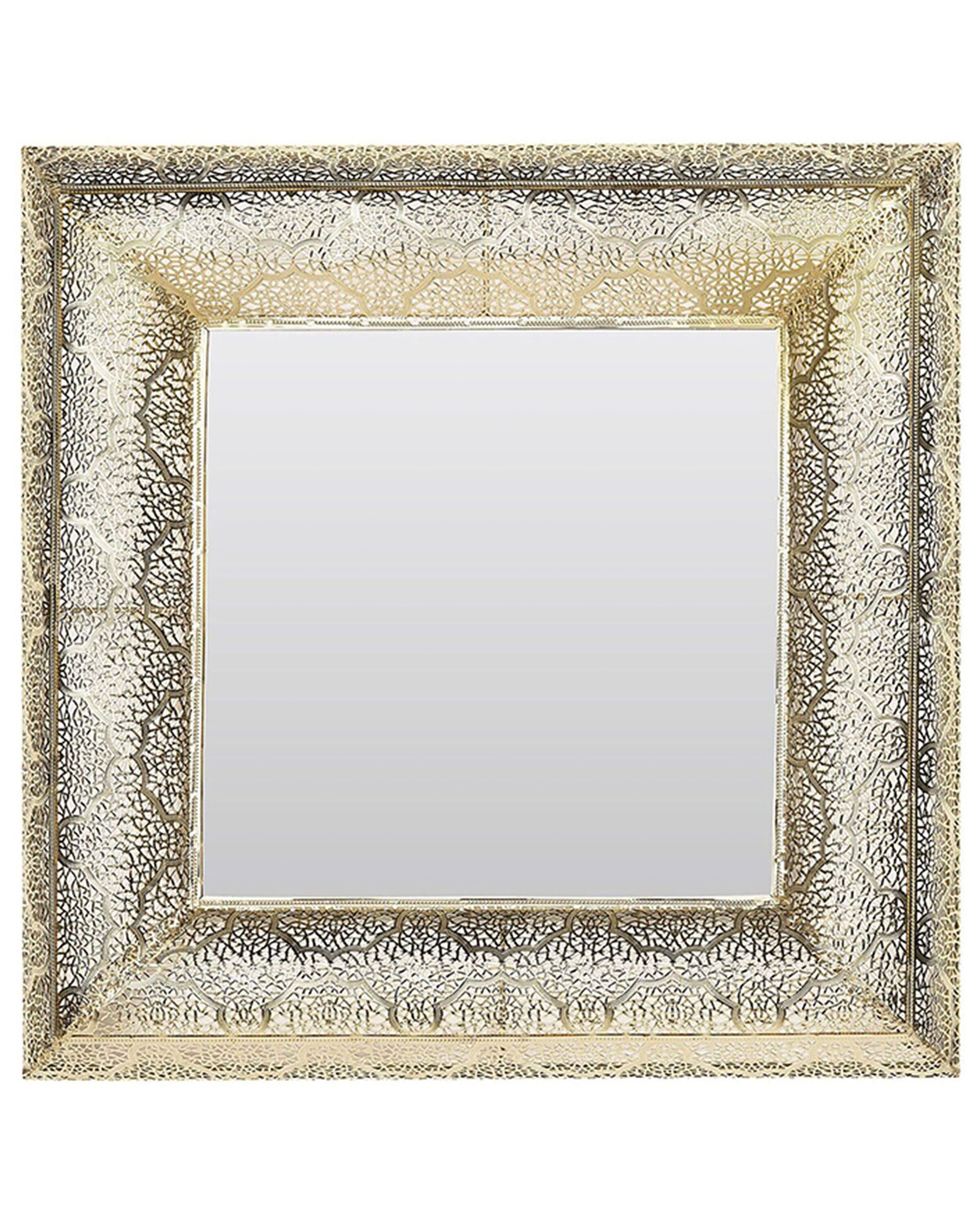 Wall Mirror PLERIN 60 cm 60 cm Metal Gold