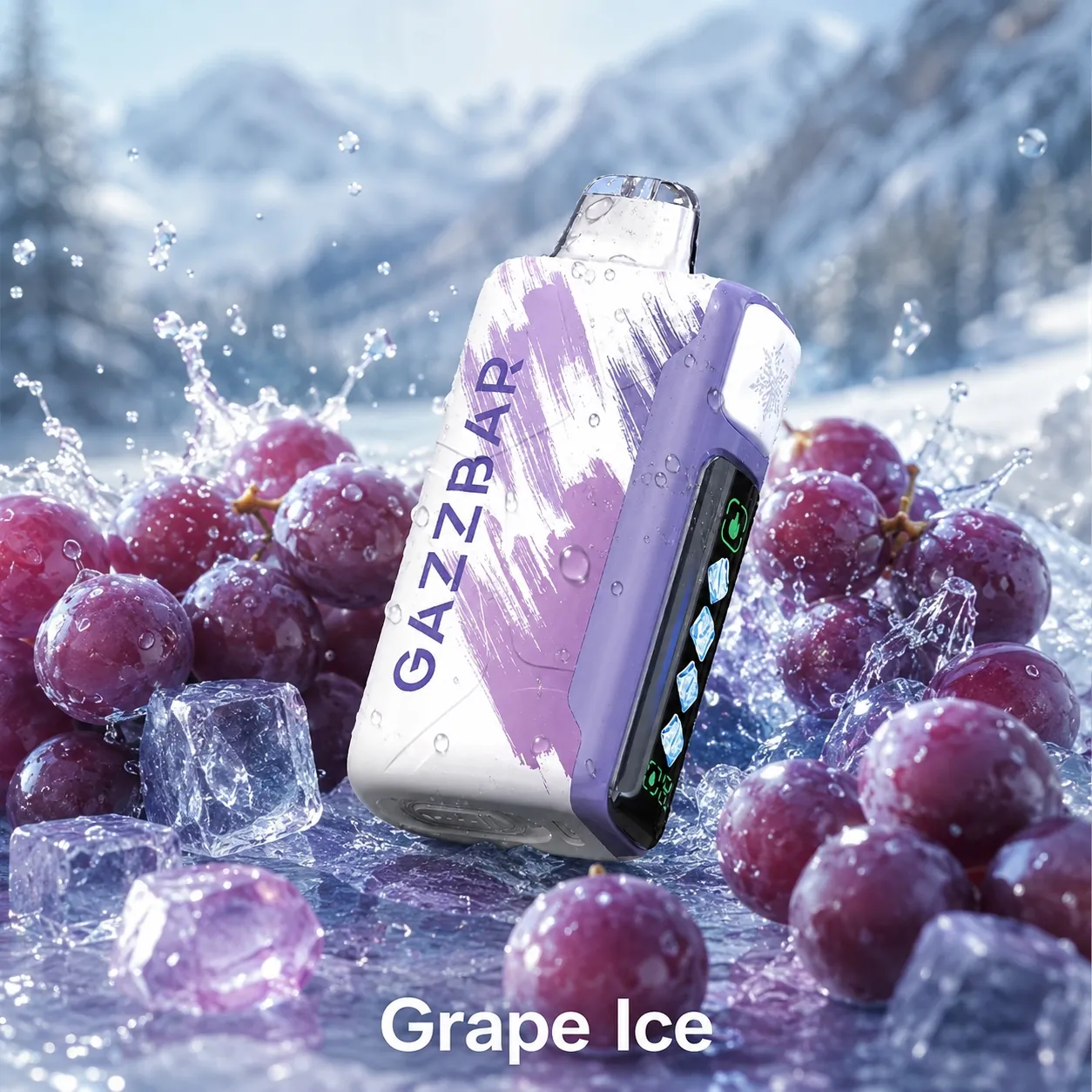 GAZZBAR ICE GOD 50 000 puffów – Lodowe winogrono (Grape Ice)