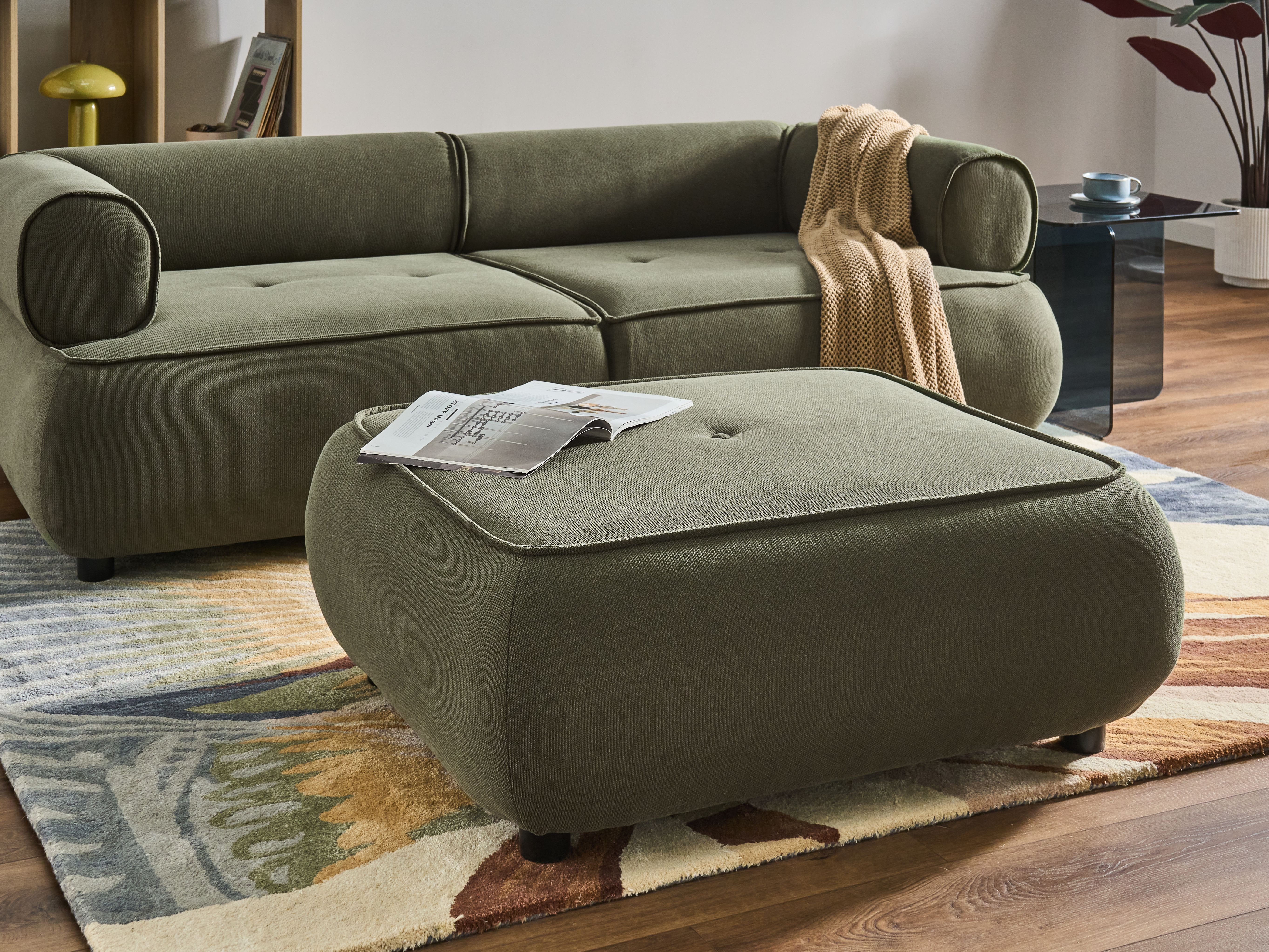 Ottoman SALLA Fabric Green