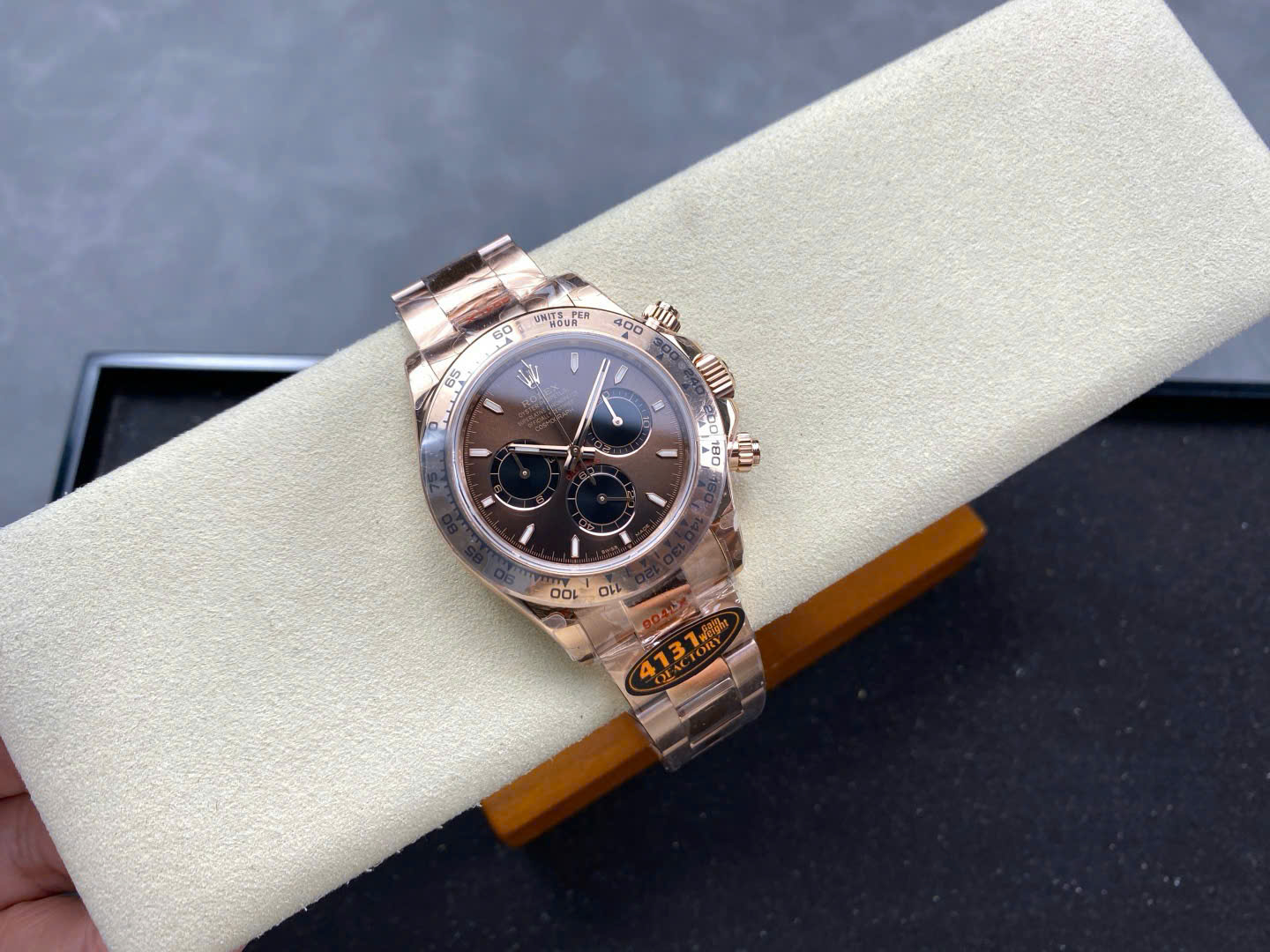 Rolex Cosmograph Daytona M116505BRWTBAR Copies Watches Chocolate Dial Weight 180 Grams QF Factory 40mm - Top club
