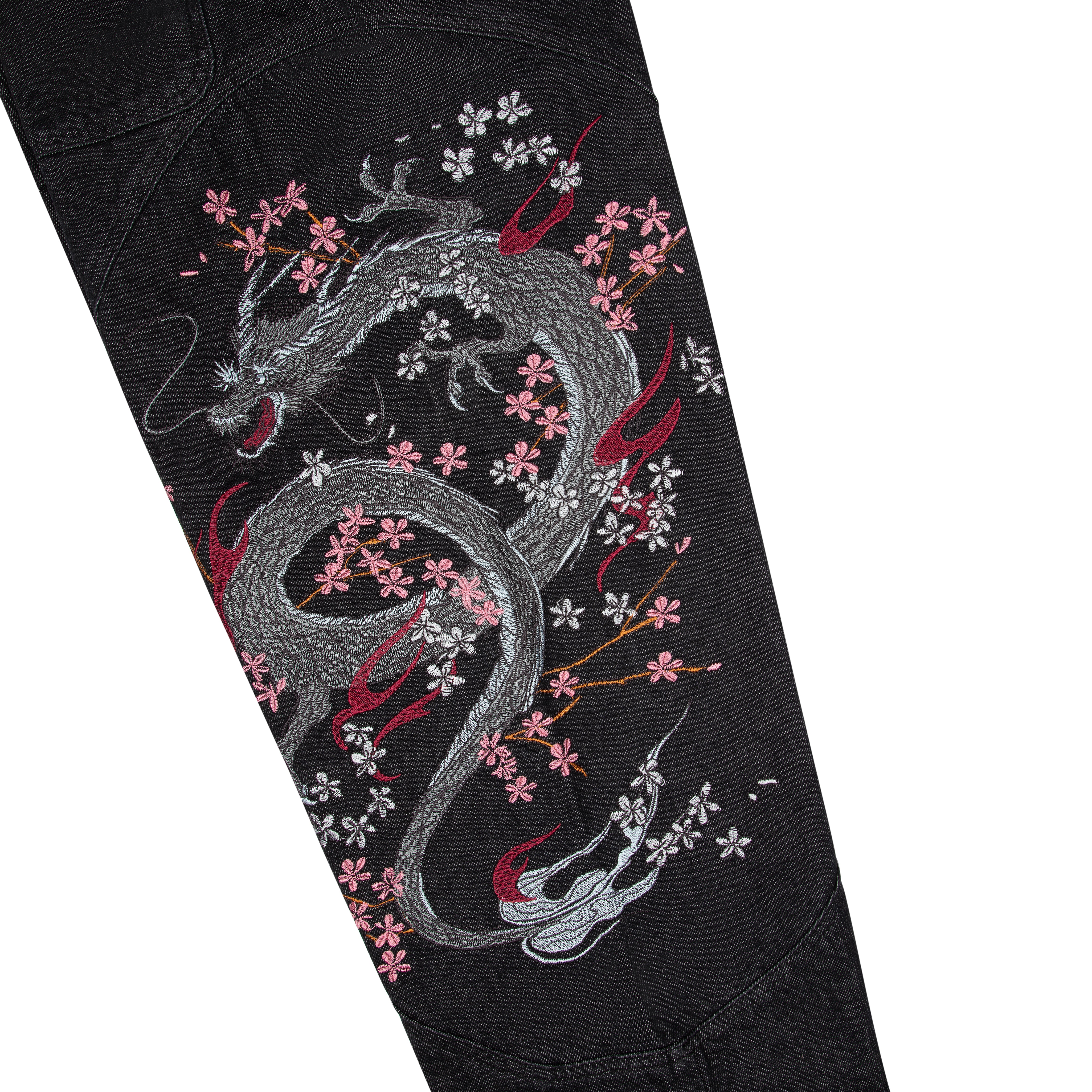 "yakuza" raw Denim black 02