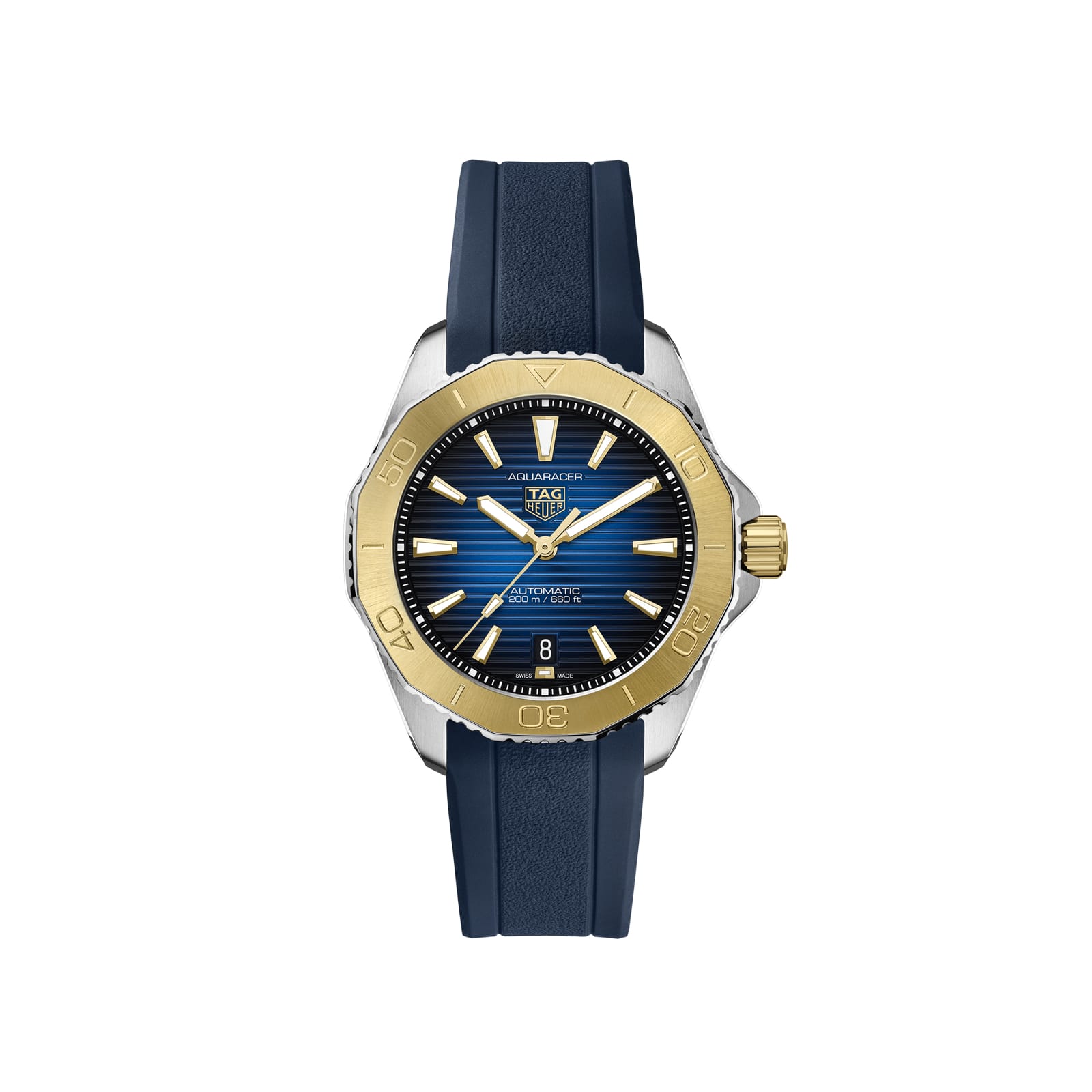 TAG Heuer Replica Watch Aquaracer Professional 200 Date Automatic 40 mm Steel and Gold(1:1 replica) - Top club