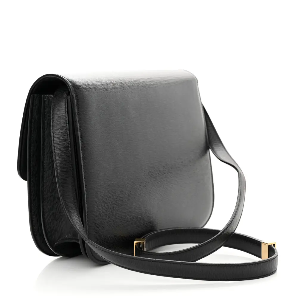 Mirror Quality Celine Black Liege Calfskin Box Bag Replica1:1High-quality replica