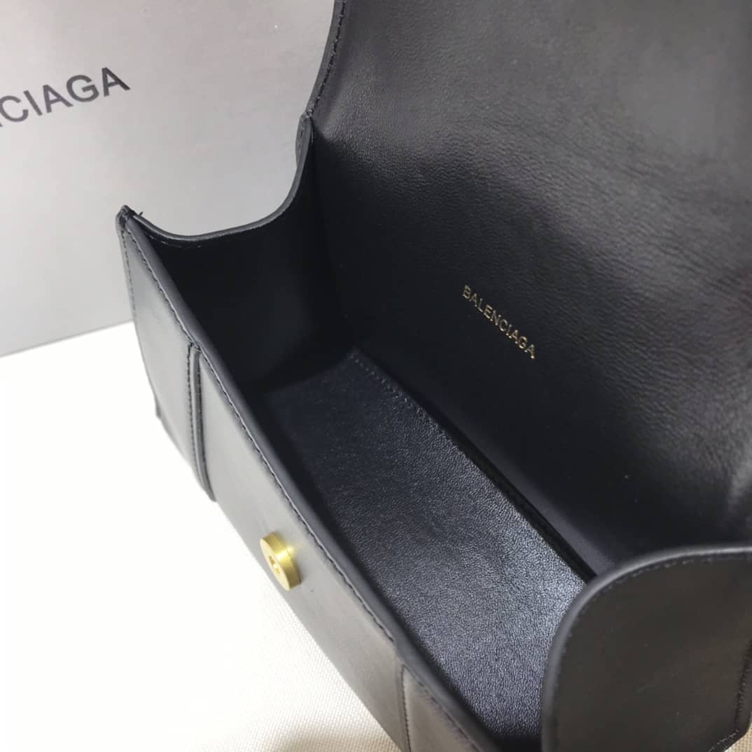Balenciaga Hourglass Leather Top Handle Replica Bag - Replicaclubs
