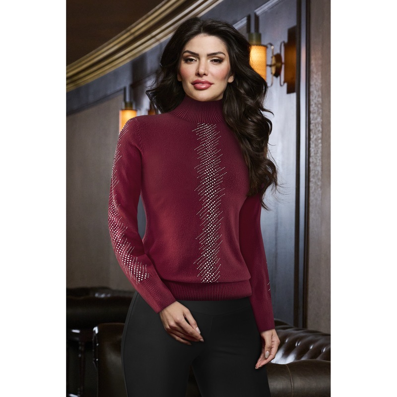 Courtney Sequin Turtleneck - MIDNIGHT VELVET CATALOG