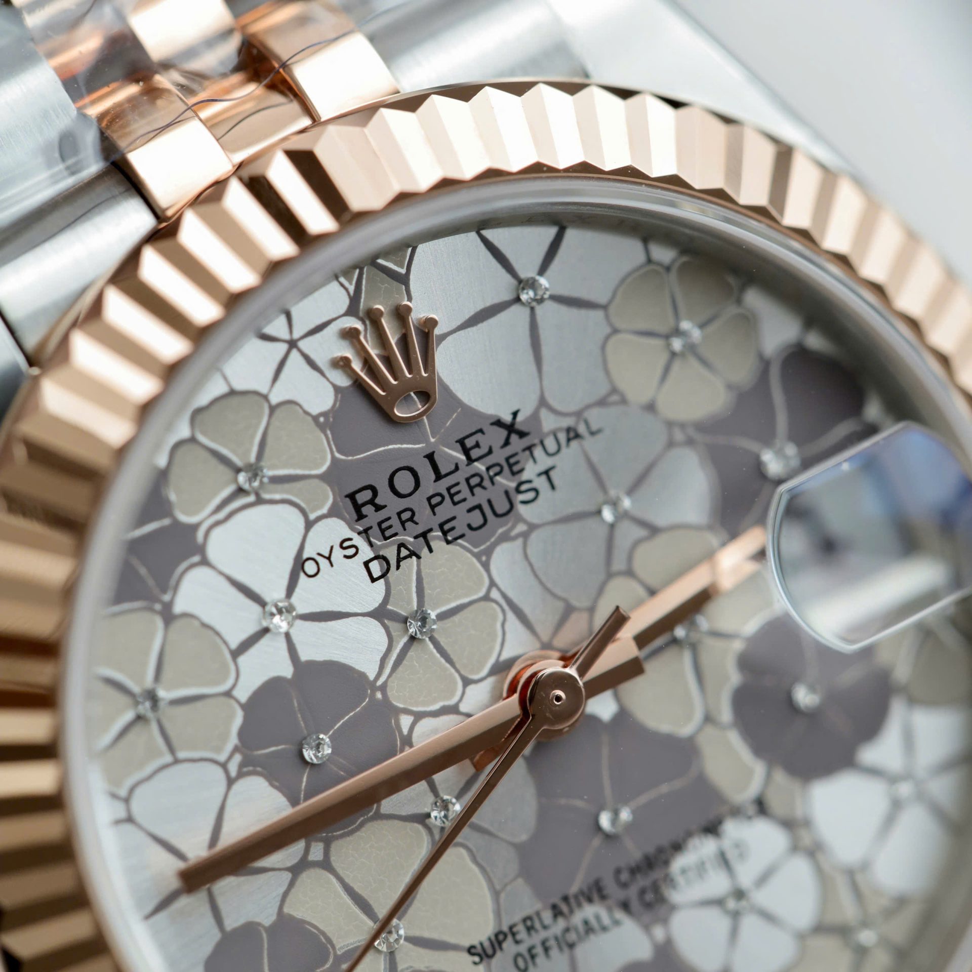 Rolex DateJust Best Replica Watch Women Flower Dial Jubilee Strap THB Factory 31mm - Top club