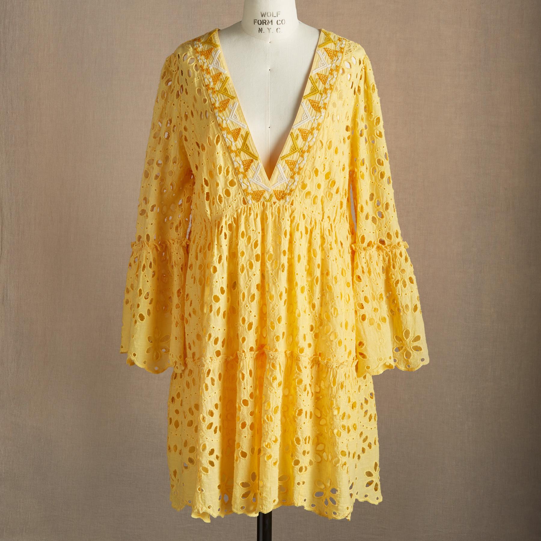 Yuki Eyelet Dress - Sundance Clothing