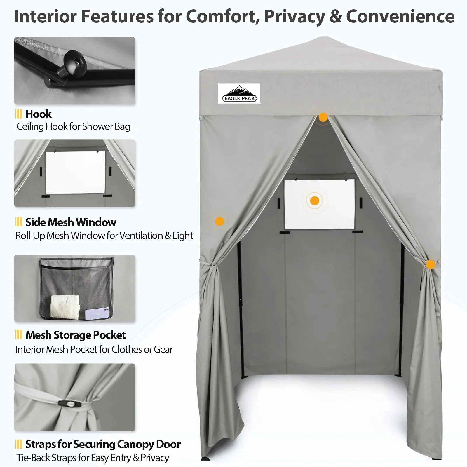 EAGLE PEAK Ultra Compact 4 ft x 4 ft Pop-Up Changing Room Canopy - Flex - Image 51 EAGLE PEAK Ultra Compact 4 ft x 4 ft Pop-Up Changing Room Canopy - Flex - Image 51