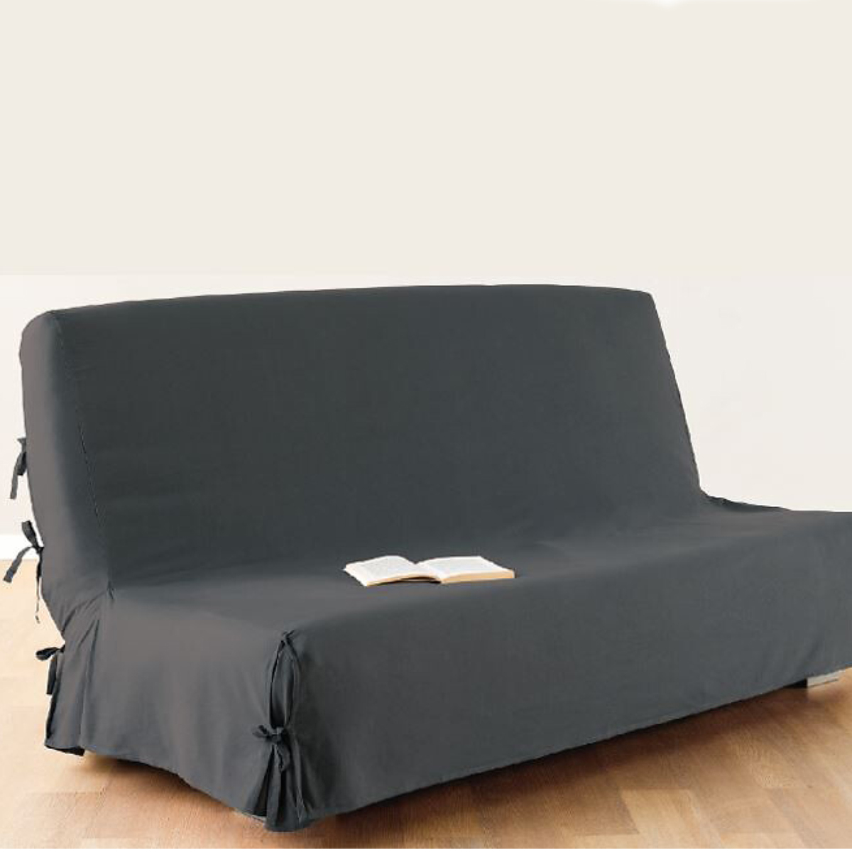 Sofa bed cover, cotton Slate grey, 140x200 cm