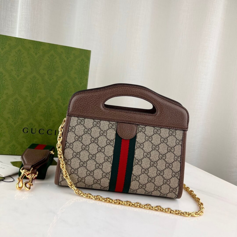 Replica Gucci Ophidia Small Tote With Web 693724 Brown1:1High-quality replica