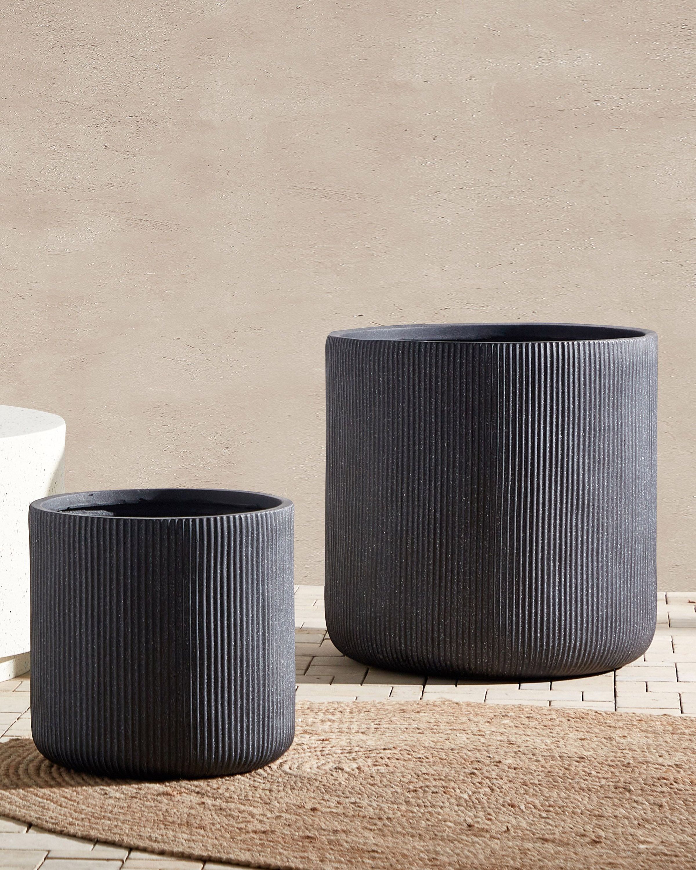Plant Pot OREOI 55 cm Graphite Grey