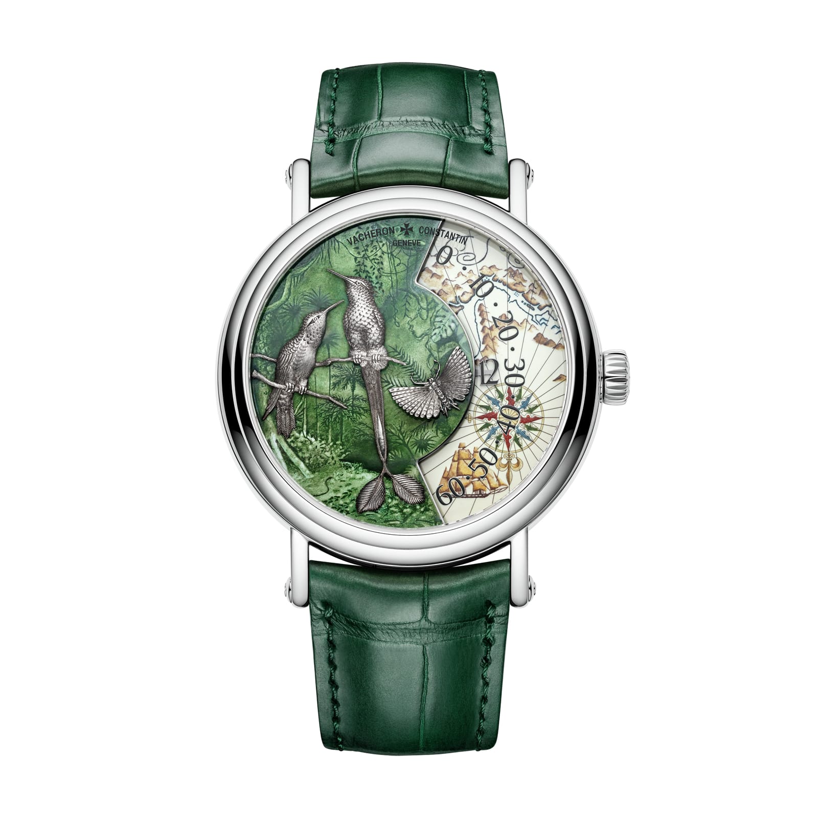 Replica Watches Fake Vacheron Constantin Metiers d'Art Tribute to Explorer Naturalists �C Terre de feu Limited edition 41 MM WHITE GOLD(1:1 replica) - Top club