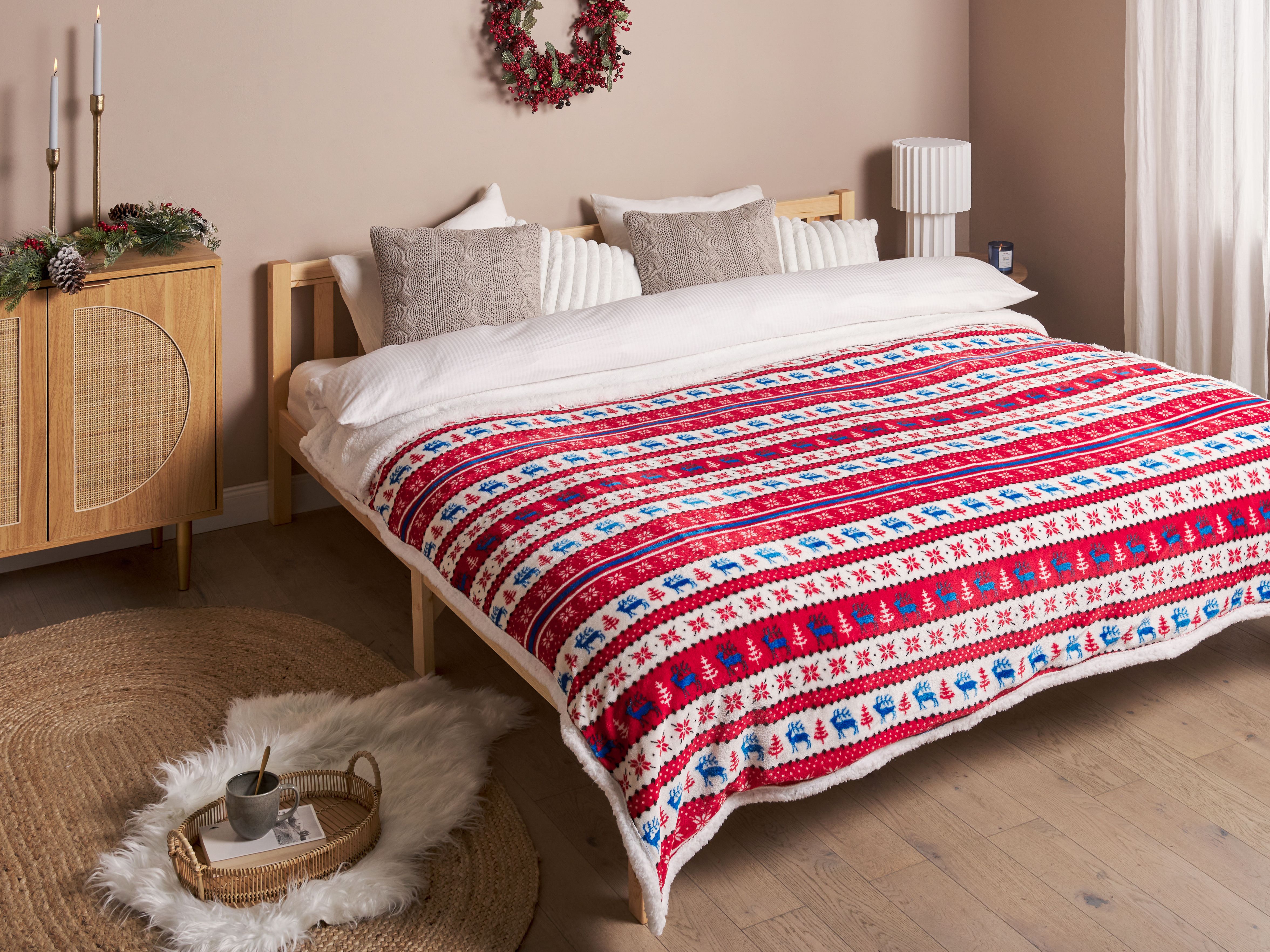 Blanket REKA 200 x 220 cm Red