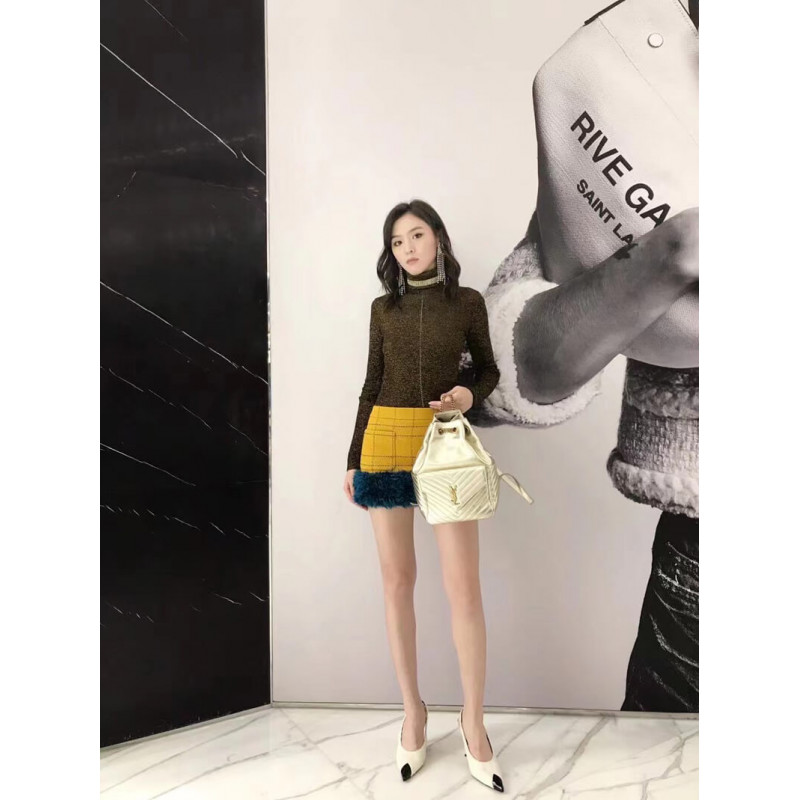 Replica Ysl Saint Laurent Joe Backpack 672609 In Champagne Gold Lambskin1:1High-quality replica