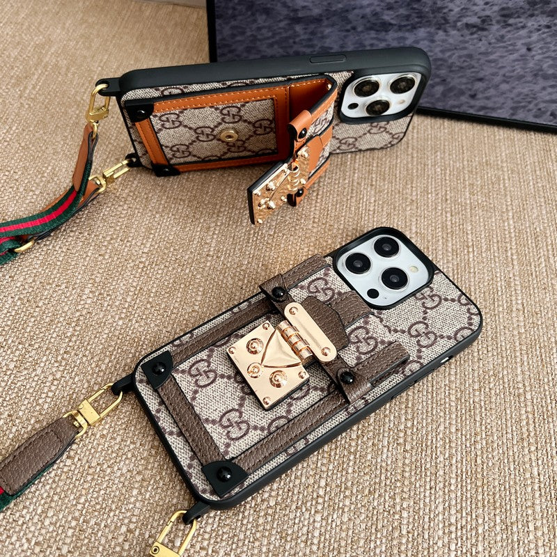 GG Card Bag Chain Classic iPhone Case - Wholesale & Influencer