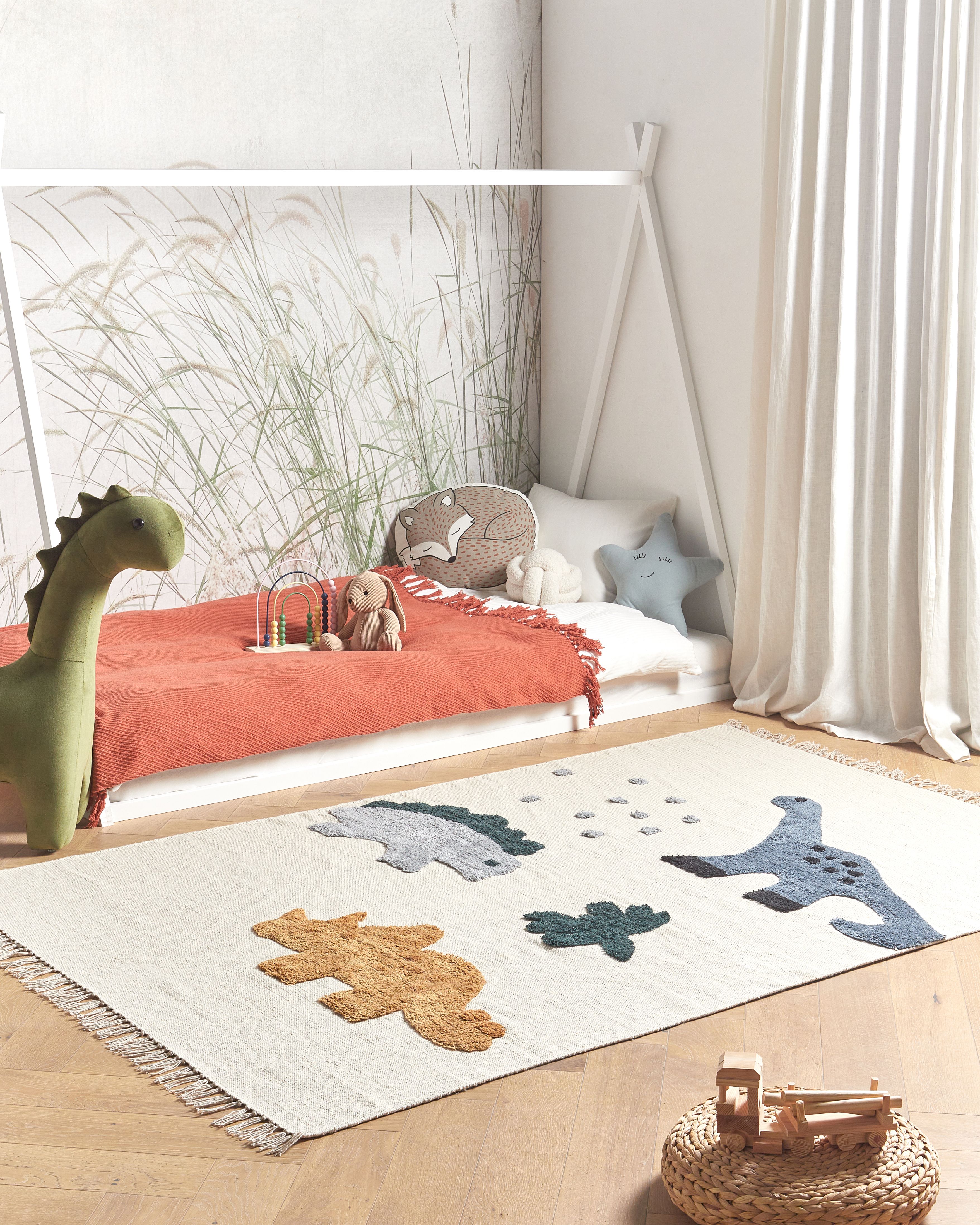 Kids Rug GHARTA Multicolour 140 x 200 cm Cotton