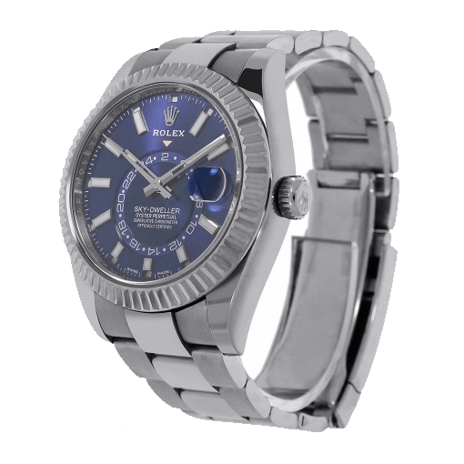 Rolex Sky-Dweller Blue Dial Stainless Steel 326934-0003 Oyster Replica - Elite Watch Atelier