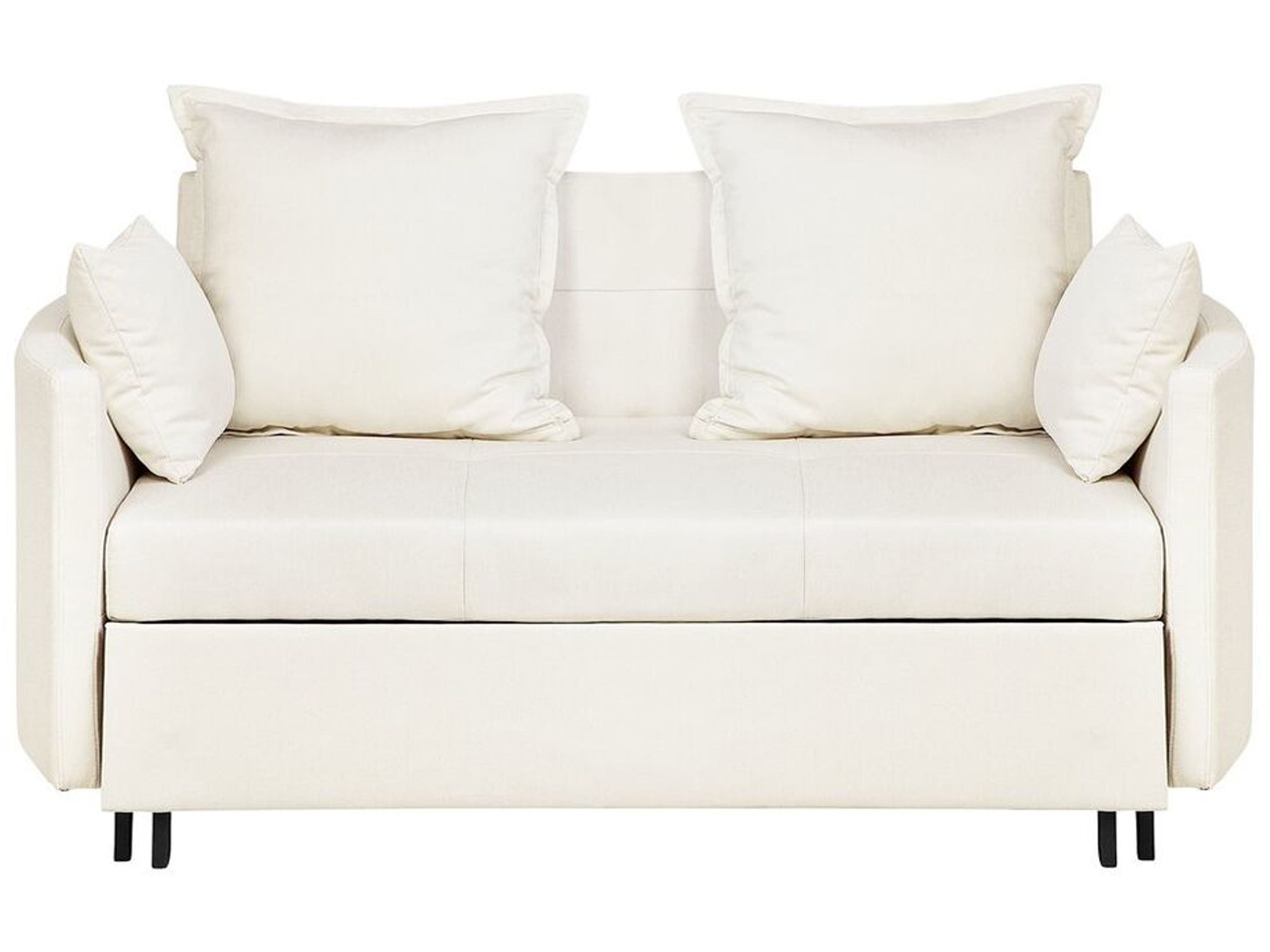 Sofa Bed 2 Seater HOVIN Fabric Light Beige