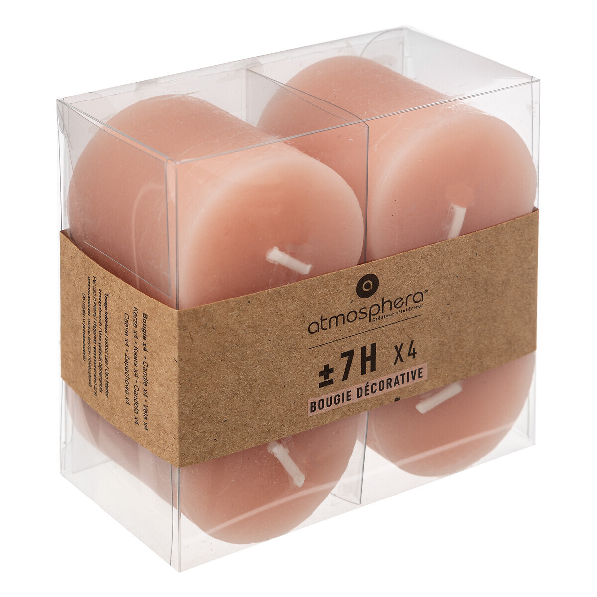 Rustic candle Light pink, 60g