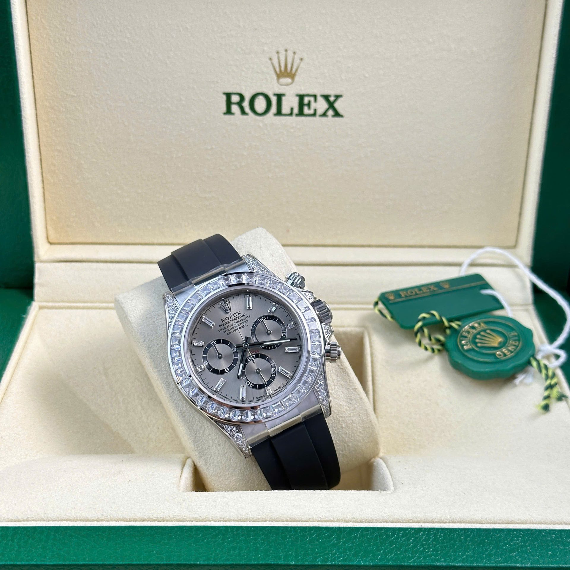 Rolex Daytona 126539TBR Replica Watch Dial Gray Sundust 40mm - Elite Watch Atelier