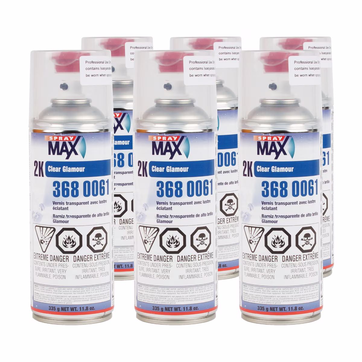 SprayMax 3680061 2K Urethane Glamour Clear Coat