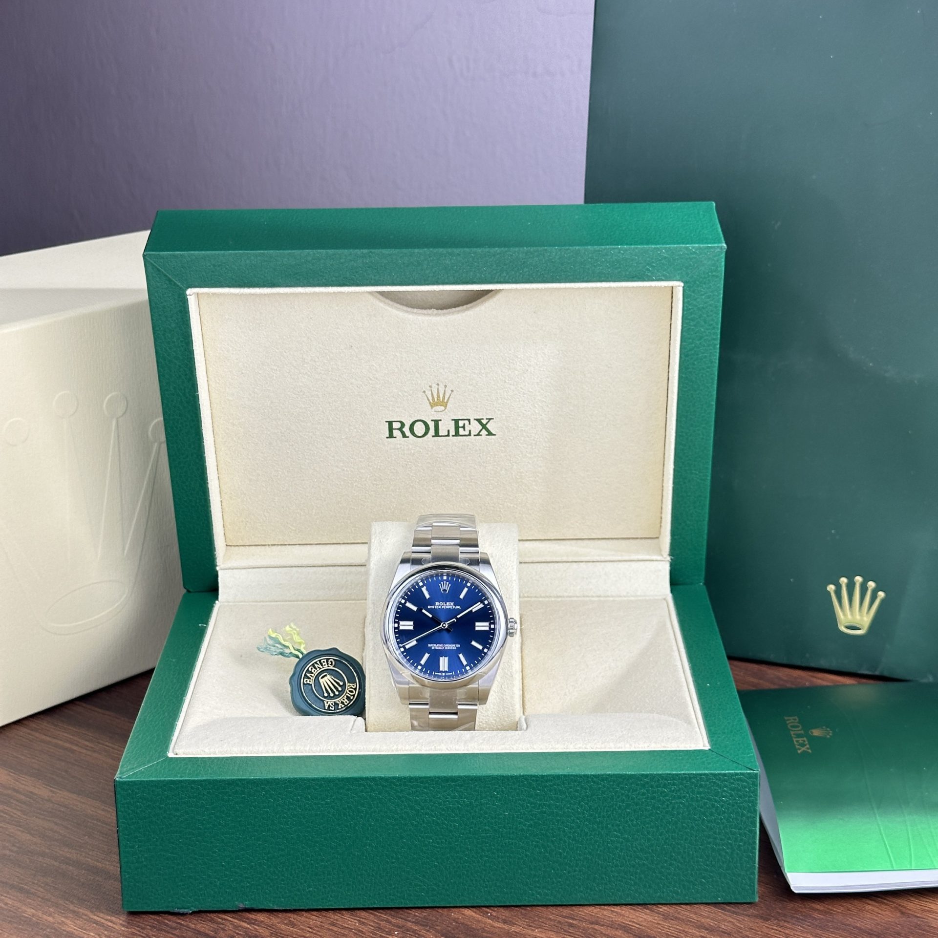Rolex Replica Watch Oyster Perpetual 124300 Dial Blue Clean Factory 41mm - Elite Watch Atelier
