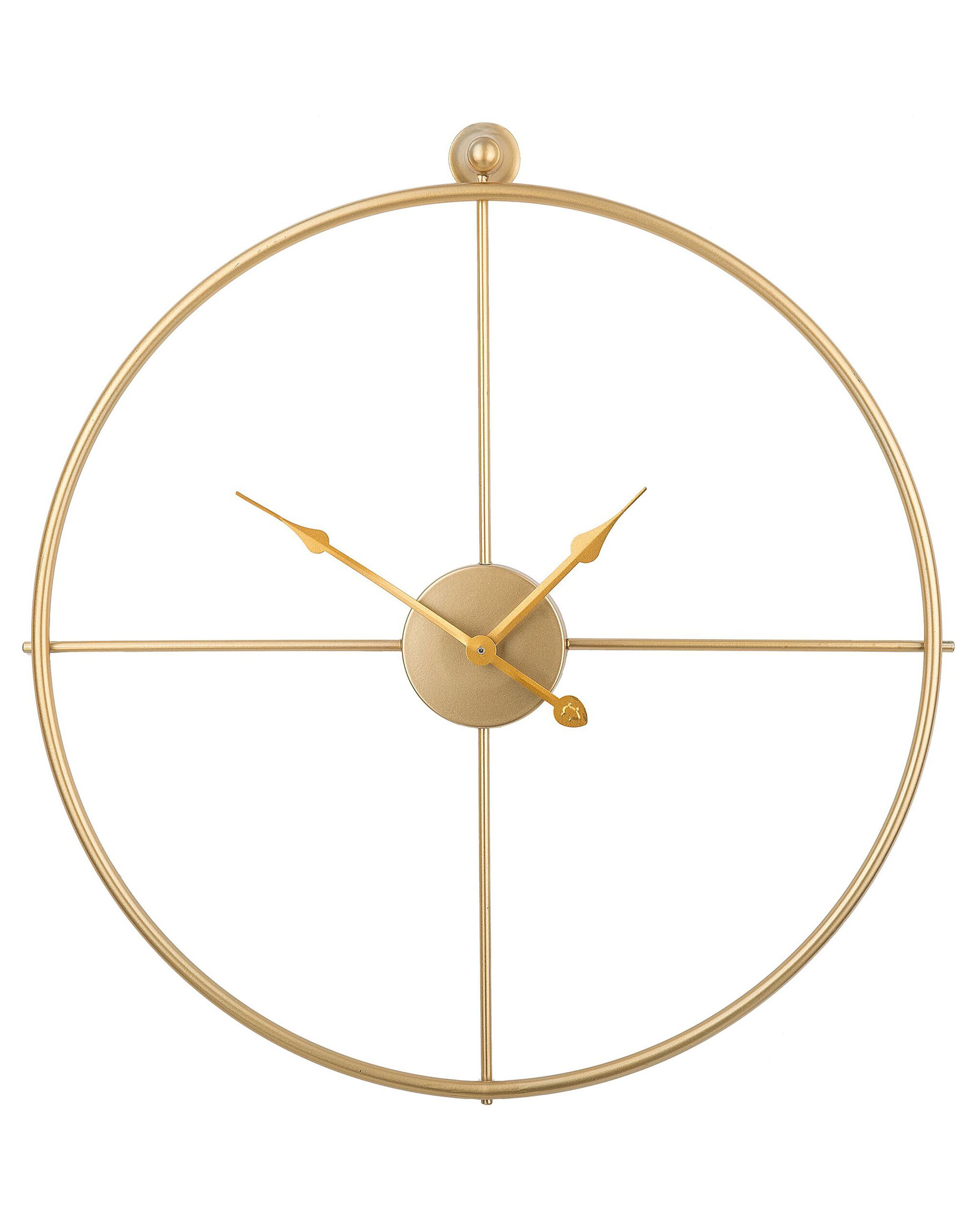Wall Clock ZUCHWIL 50 cm Metal Gold