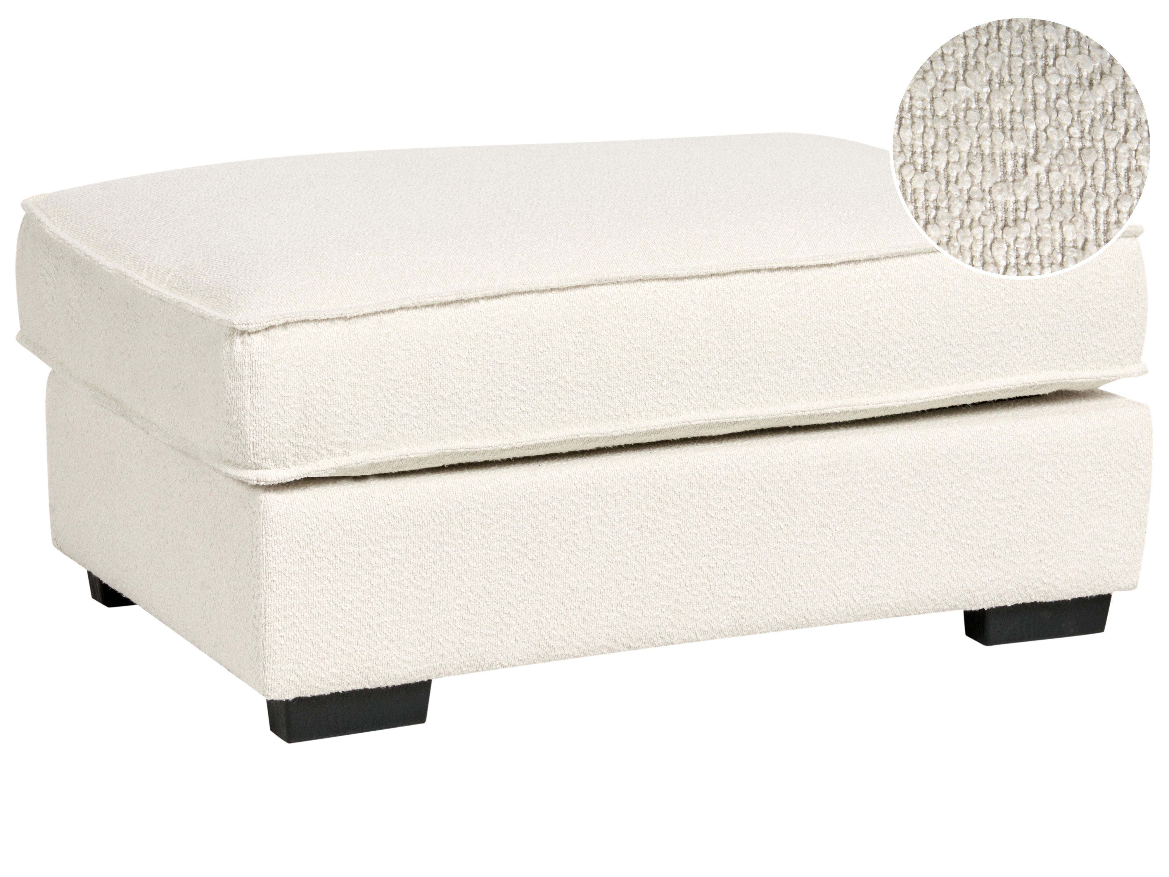 Ottoman KOLDING Boucle Light Beige