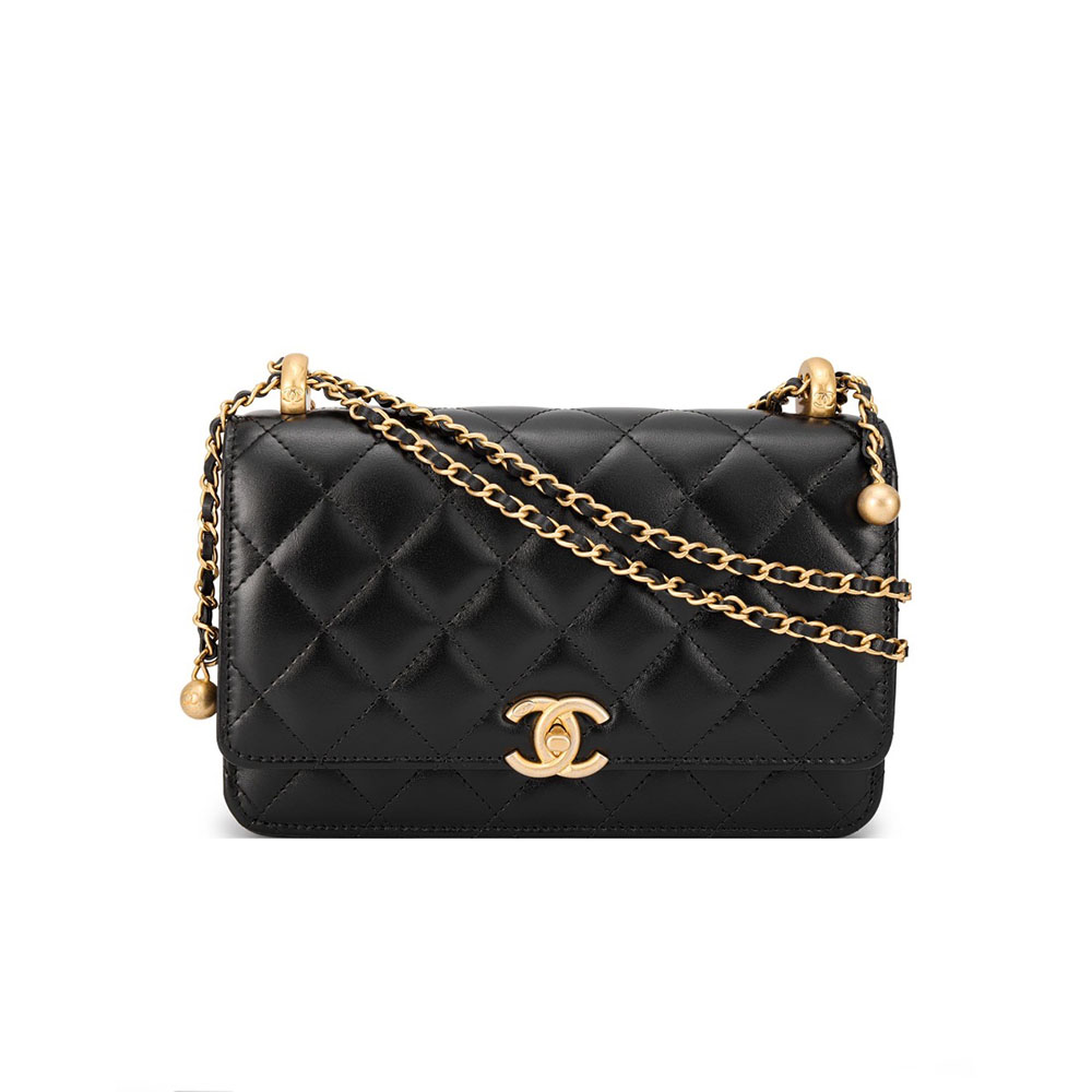 Chanel WOC Bag Double Golden Beads (Replica)1:1High-quality replica
