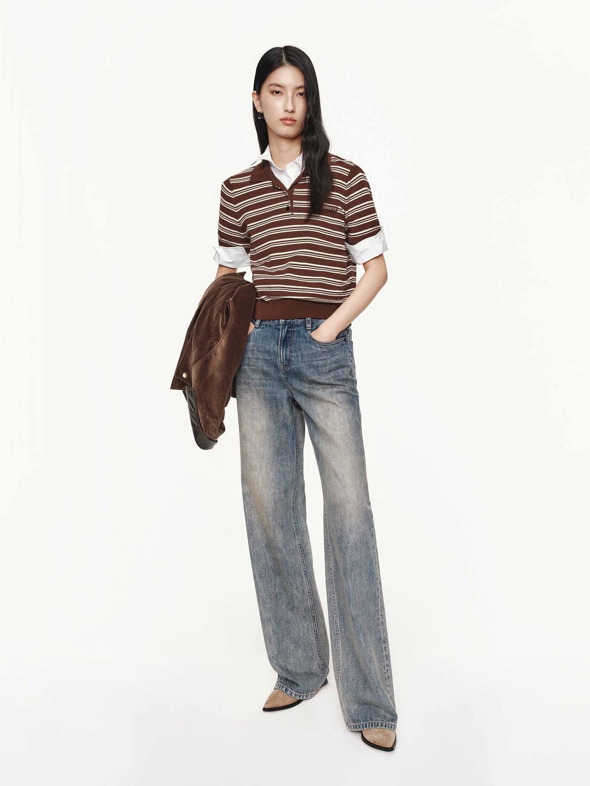 Vintage Faded Wash Jeans